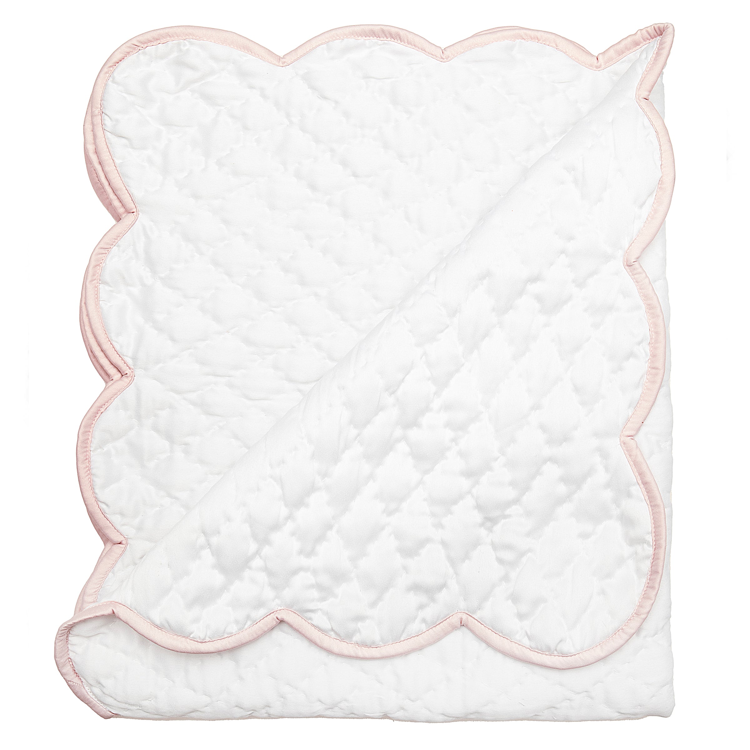 BABY HAND QUILTED SATIN BLANKET