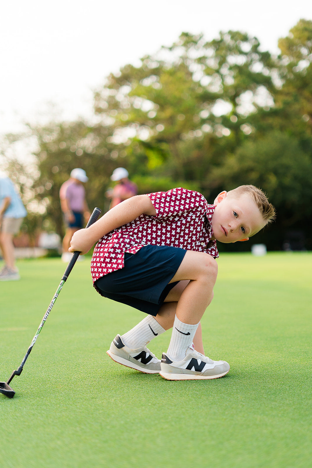Little Jack "Big Tex" Maroon Kids Golf Polo
