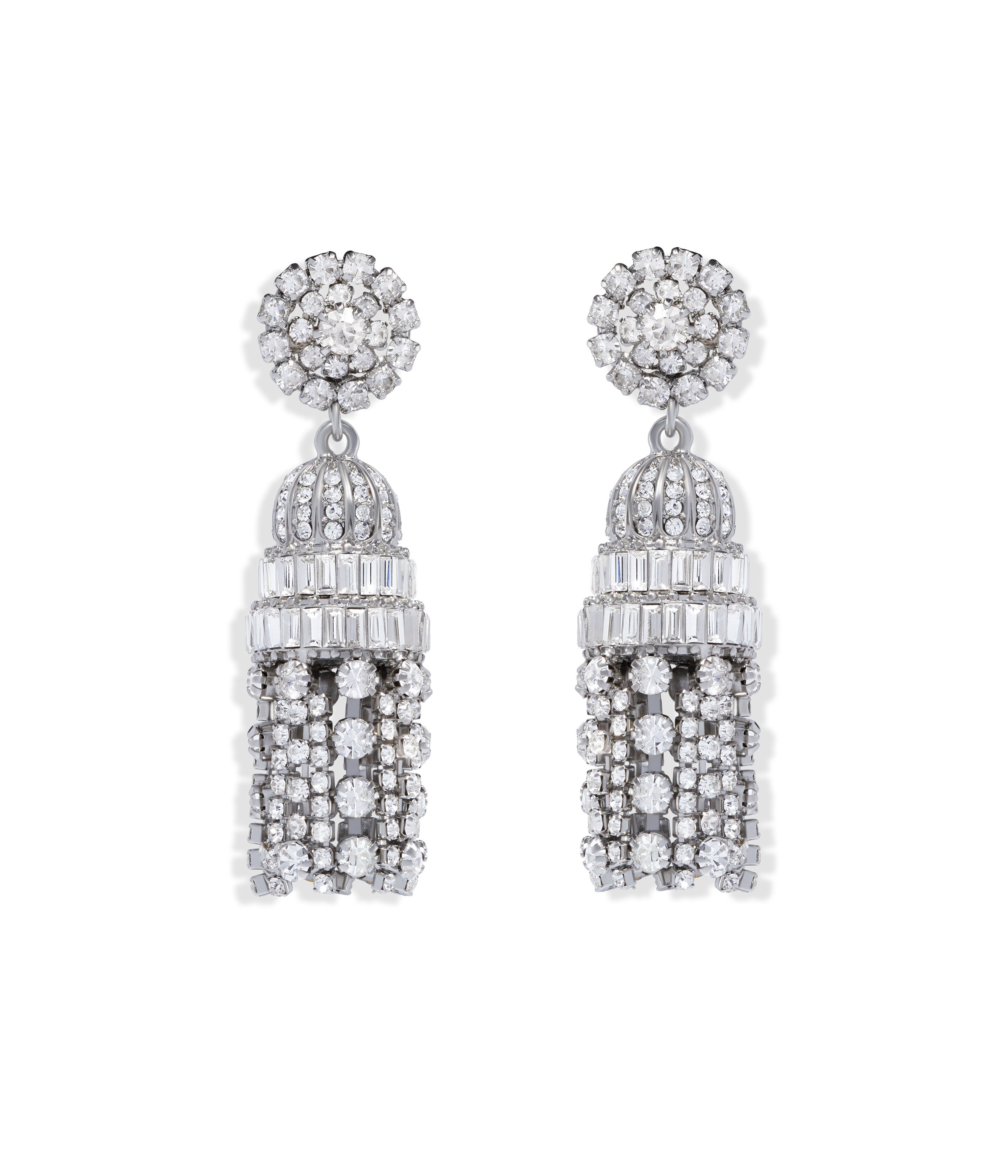 Dynasty Crystal Tassel Earrings
