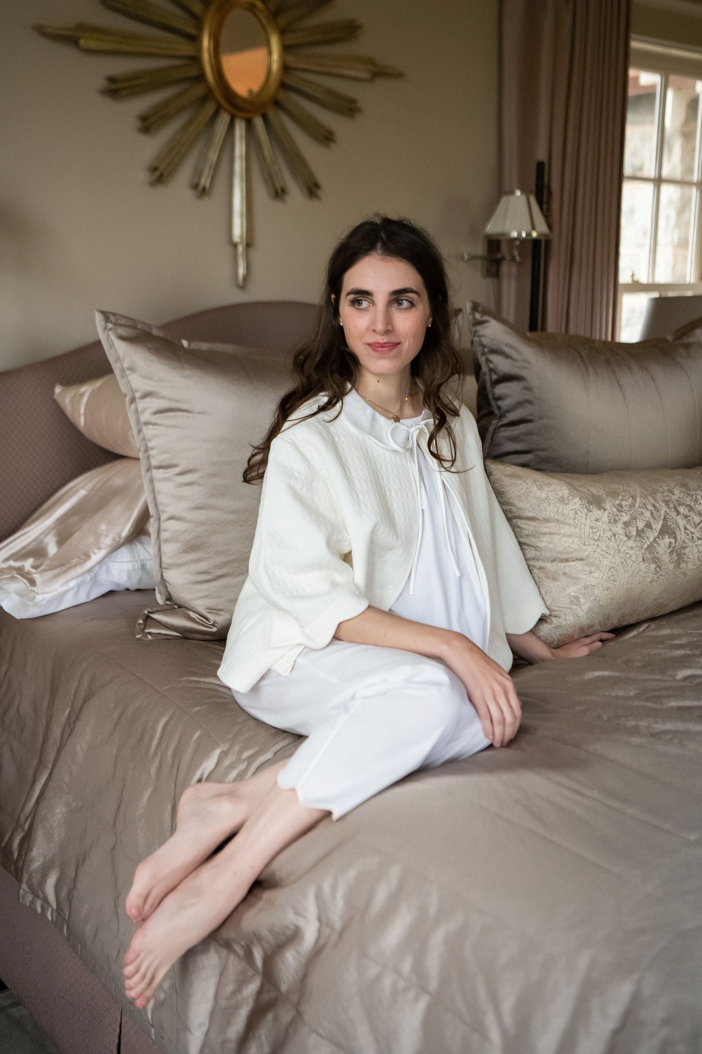 Vivian Cotton Bedjacket