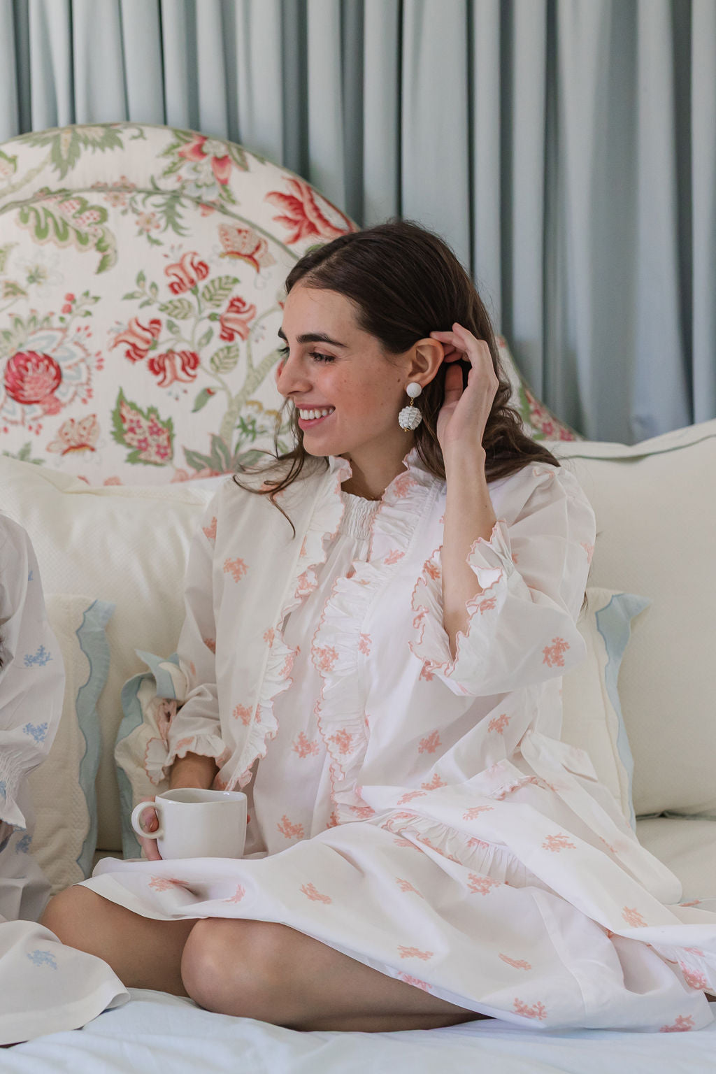 NANCY COTTON EMBROIDERED NIGHTGOWN