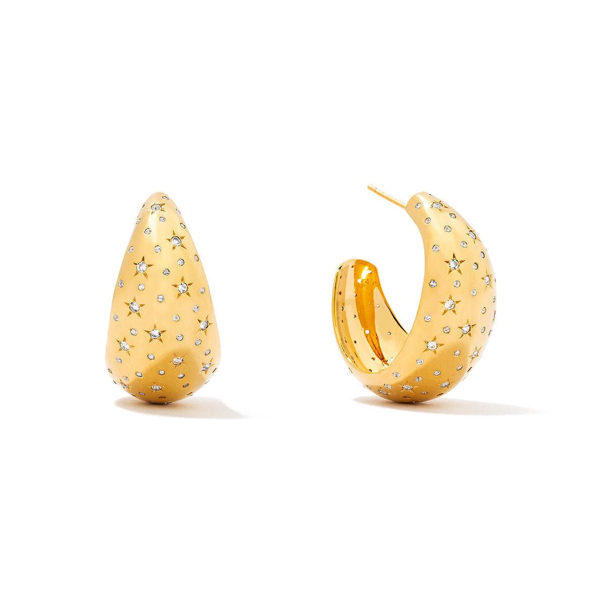 Gold Fizzy Hoops