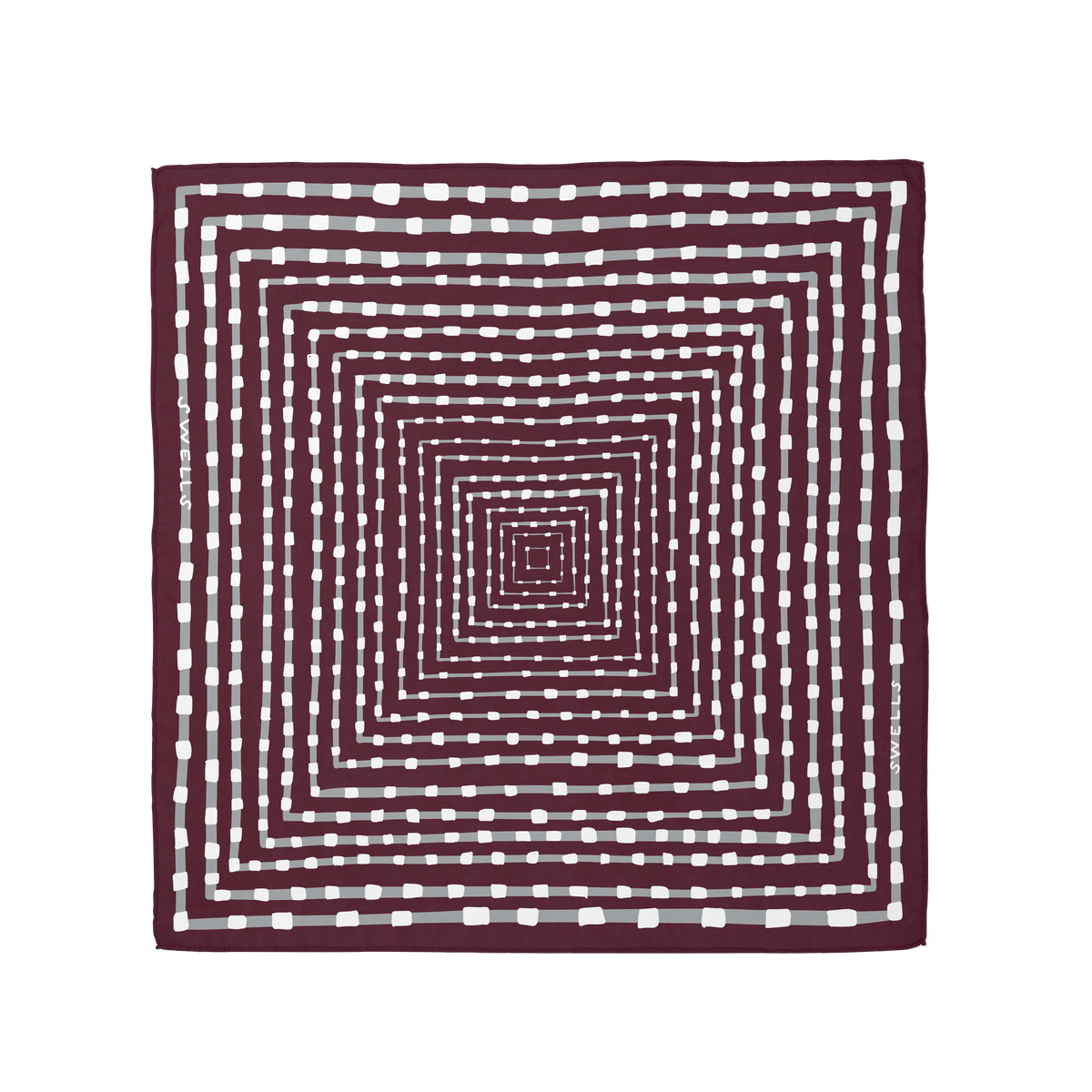 Maroon + Grey Scarf