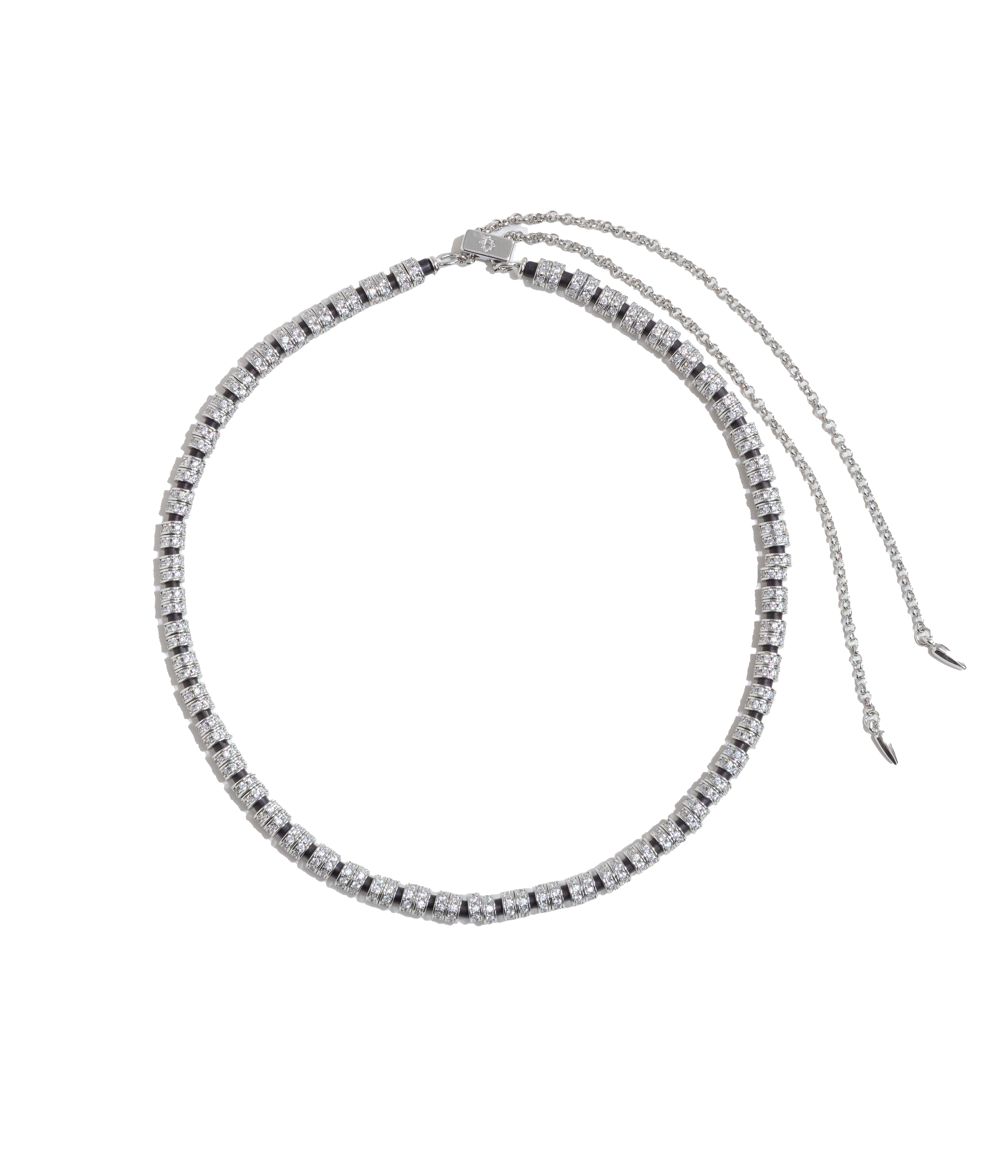 Manon Slider Necklace in Jet