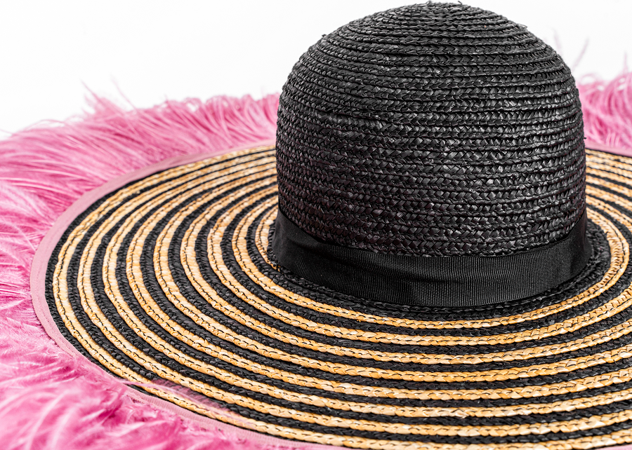 Mini Shannan Hat with Ostrich Trim