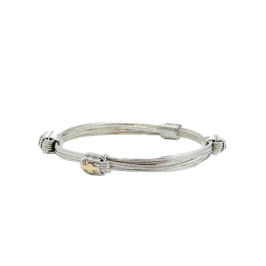 Safari Four Knot Bracelet in Silver