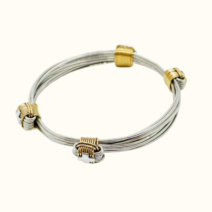 Safari Four Knot Bracelet in Silver