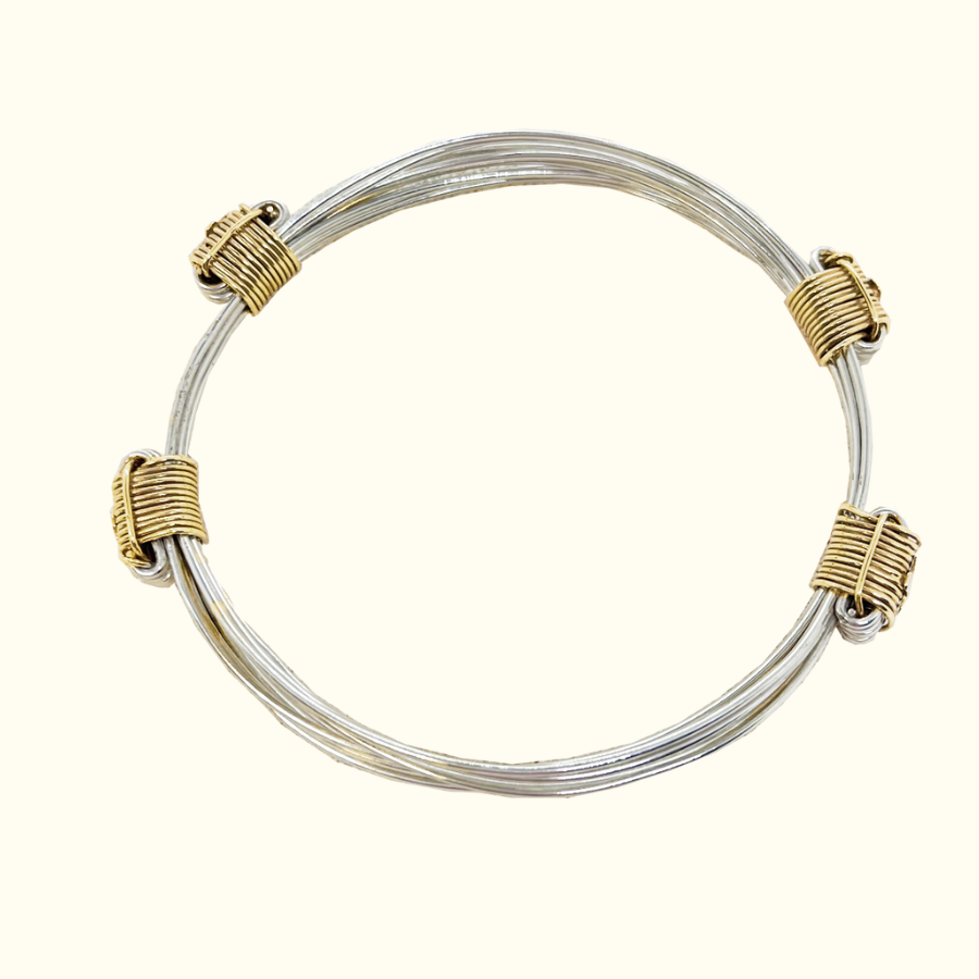 Safari Four Knot Bracelet in Silver