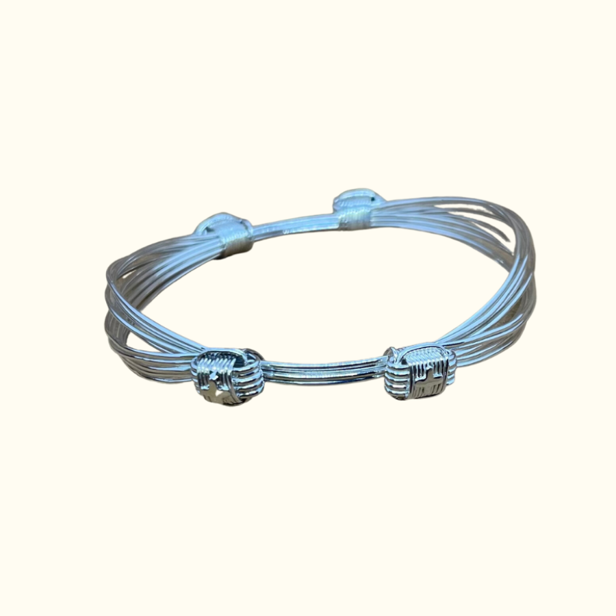 Safari Four Knot Bracelet in Silver