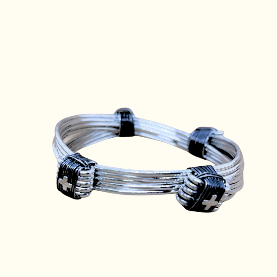 Safari Four Knot Bracelet in Silver