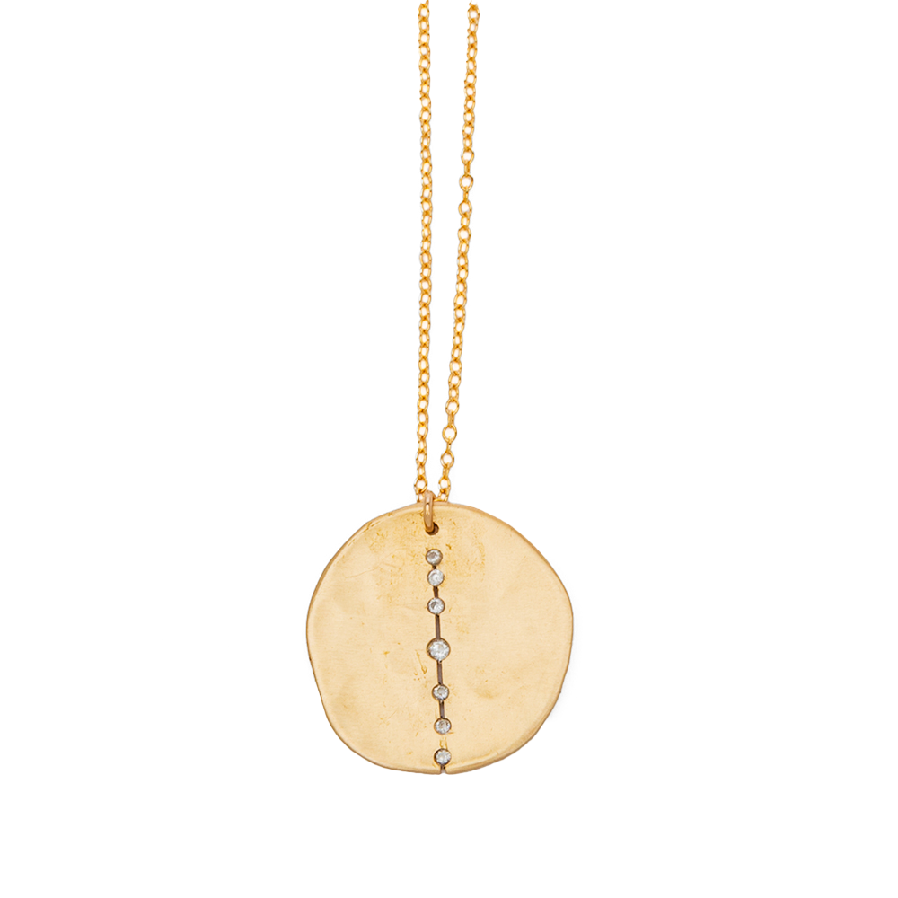 Orbit Bronze Pendant Necklace