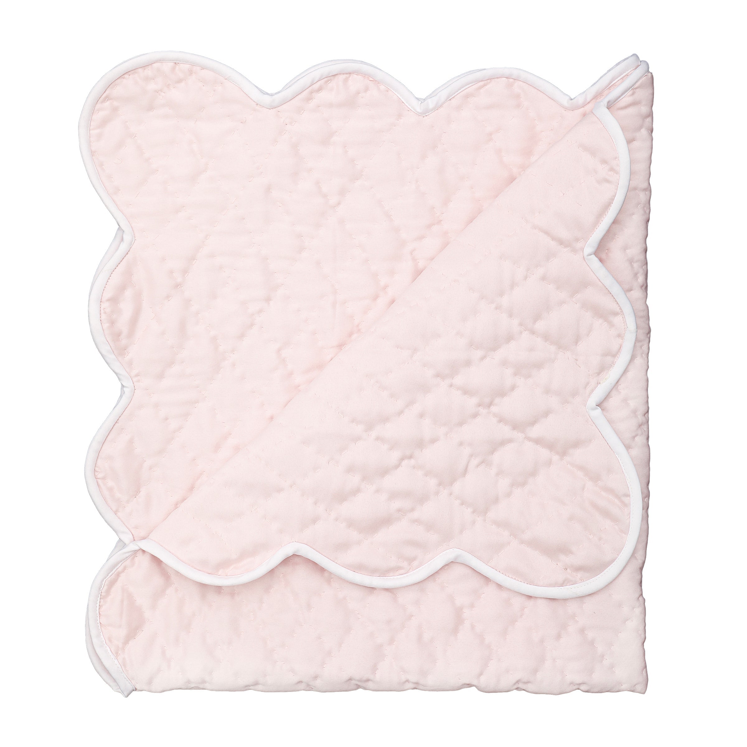 BABY HAND QUILTED SATIN BLANKET