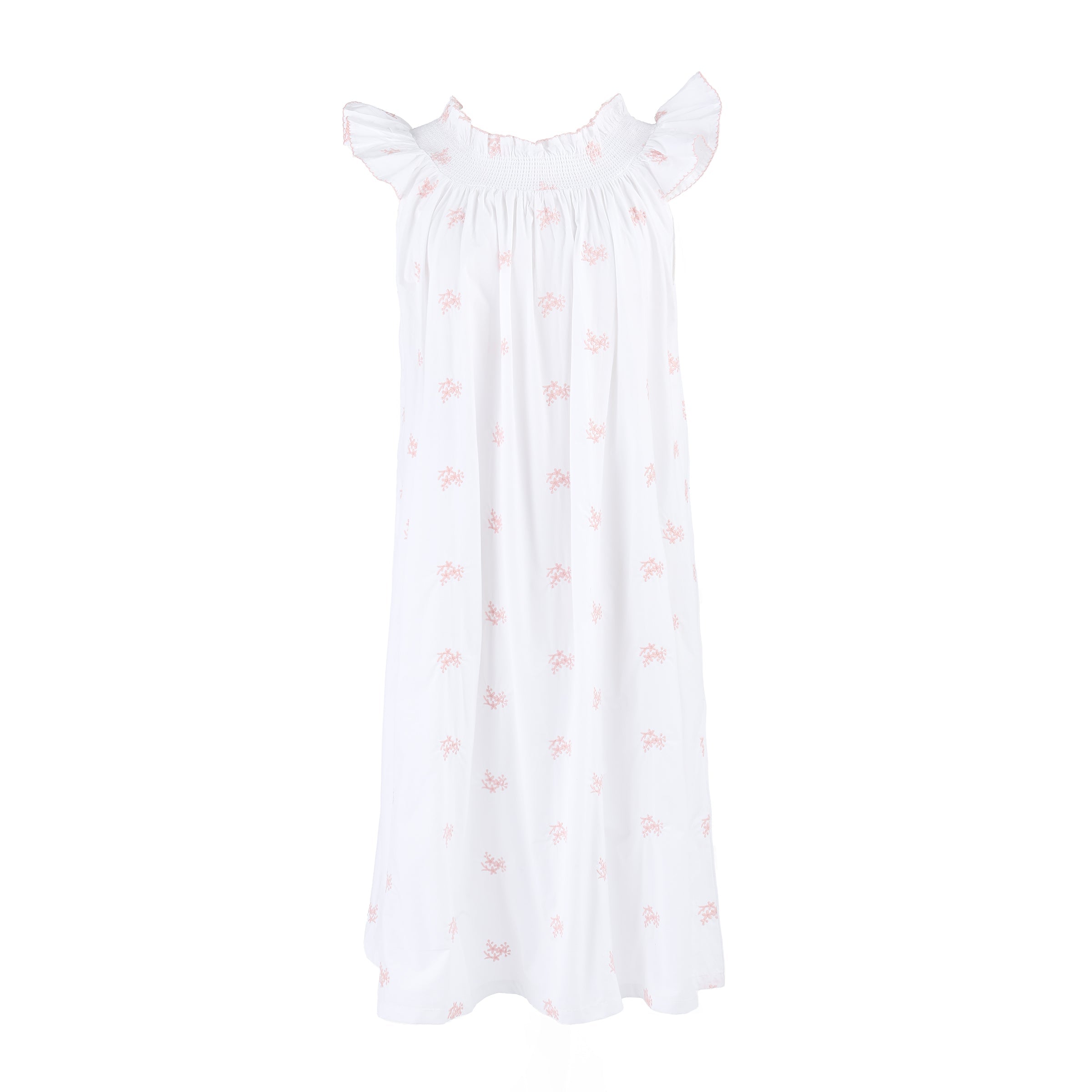 NANCY COTTON EMBROIDERED NIGHTGOWN