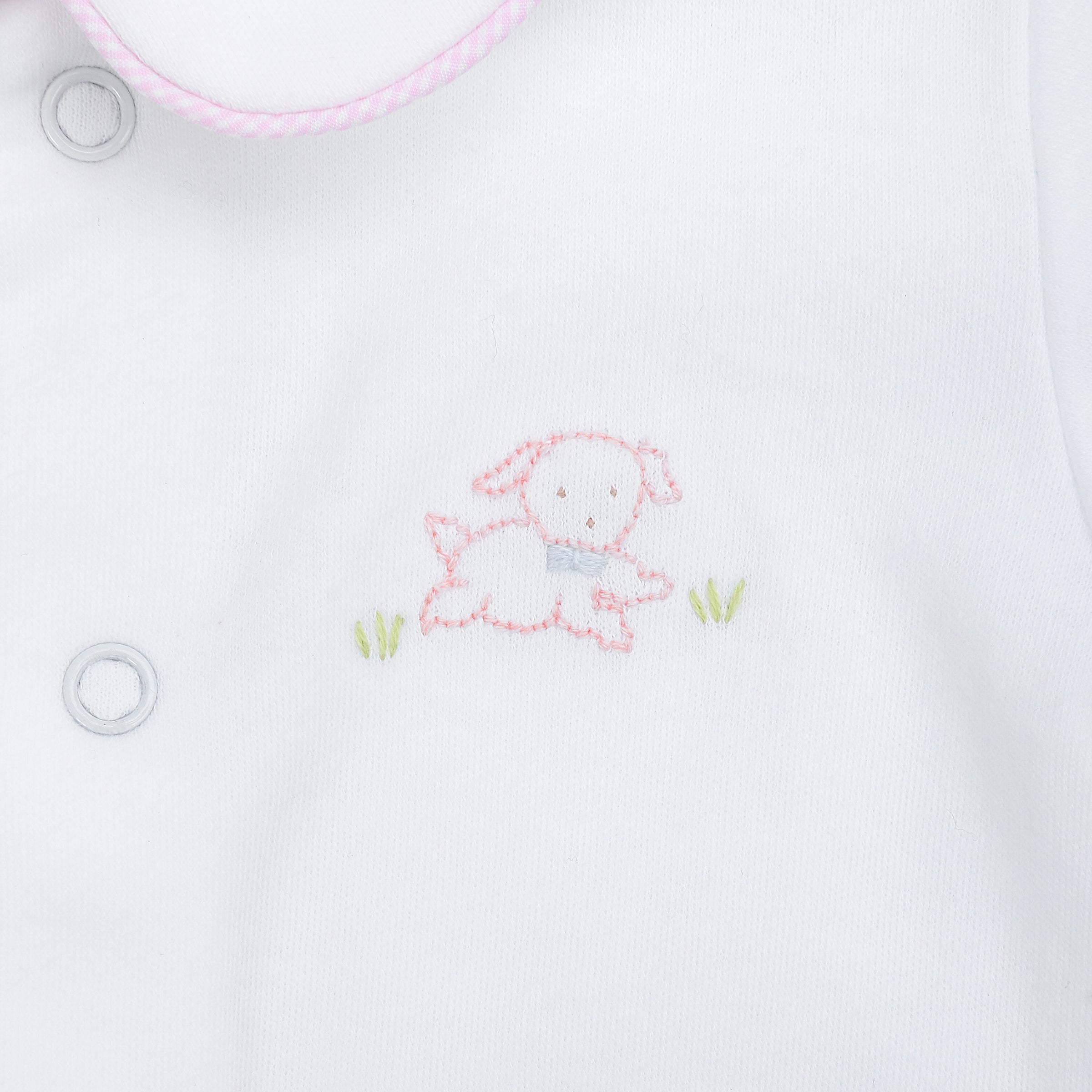 Baby Puppy Cotton Knit Footie