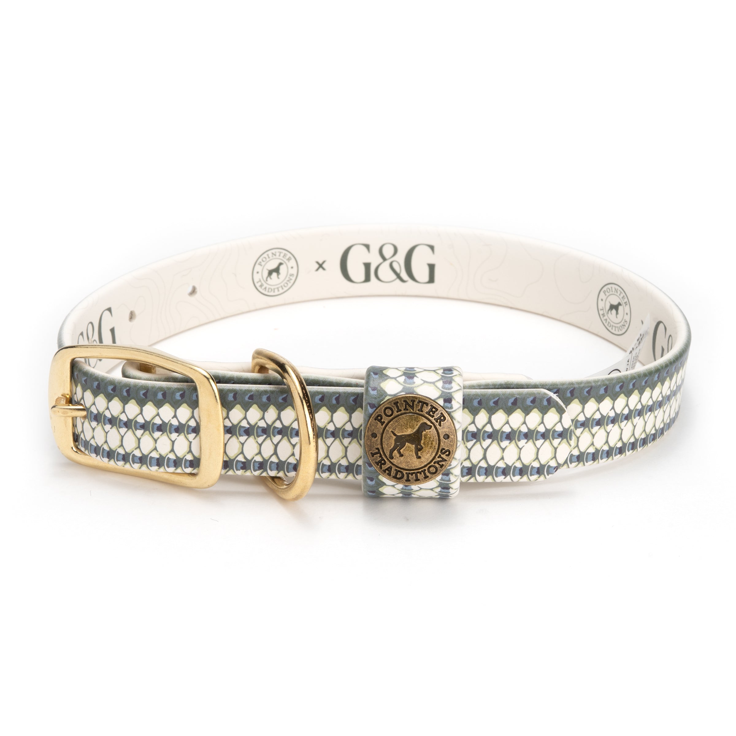 G&G x Pointer Traditions Striped Bass Sporting Dog Collar