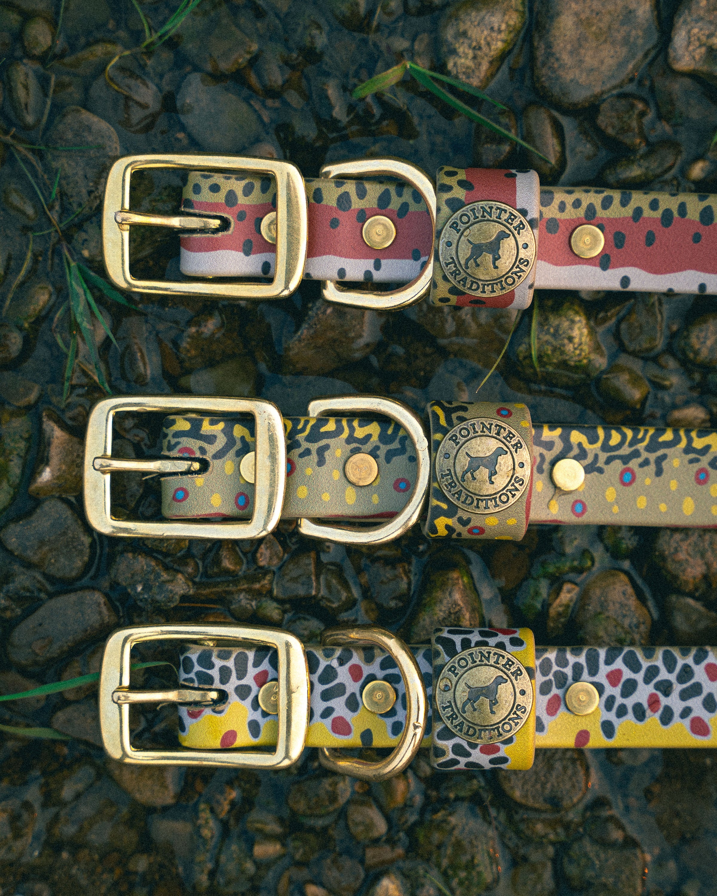 Trout Pattern Sporting Dog Collar