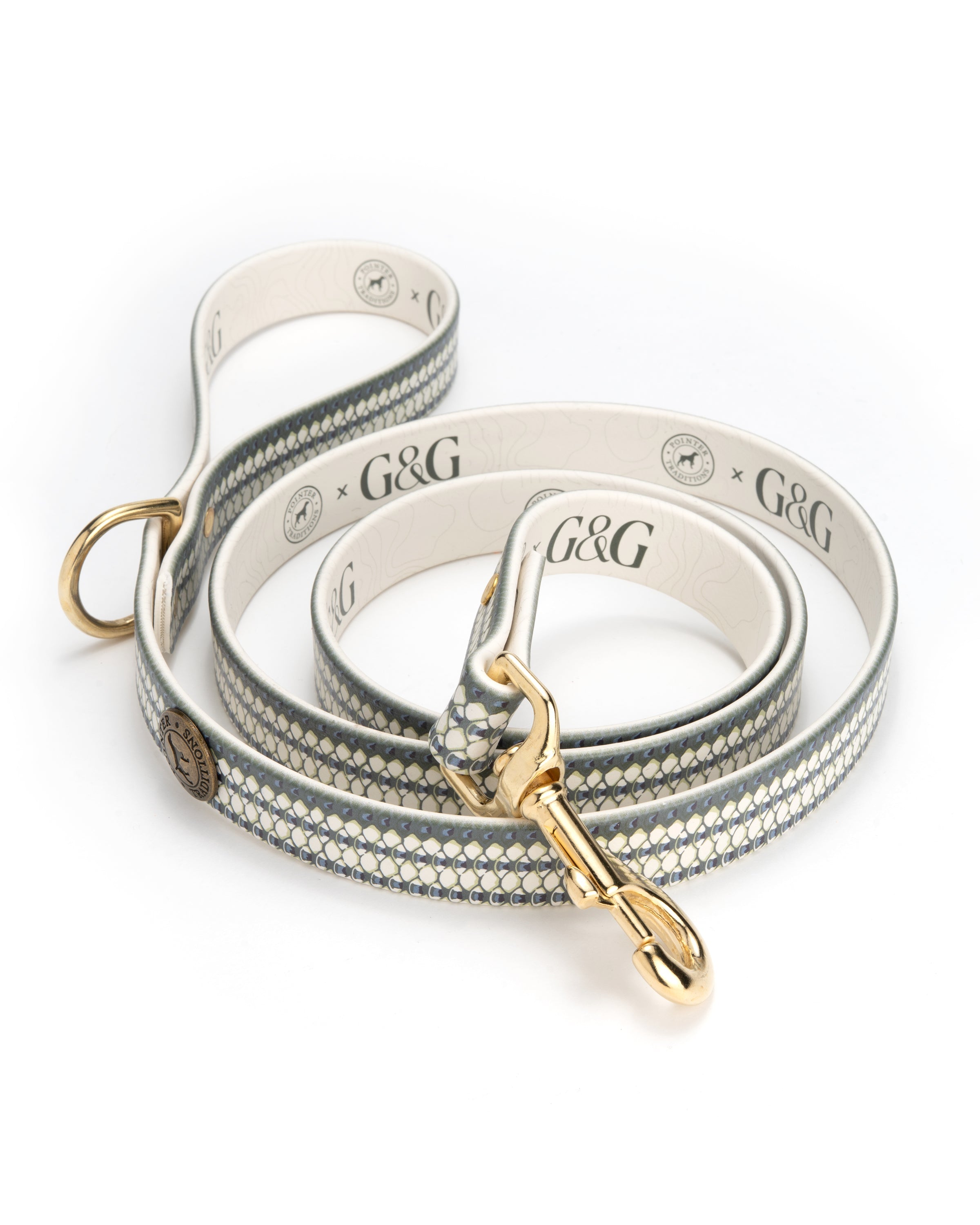 G&G x Pointer Traditions Striped Bass Sporting Dog Leash