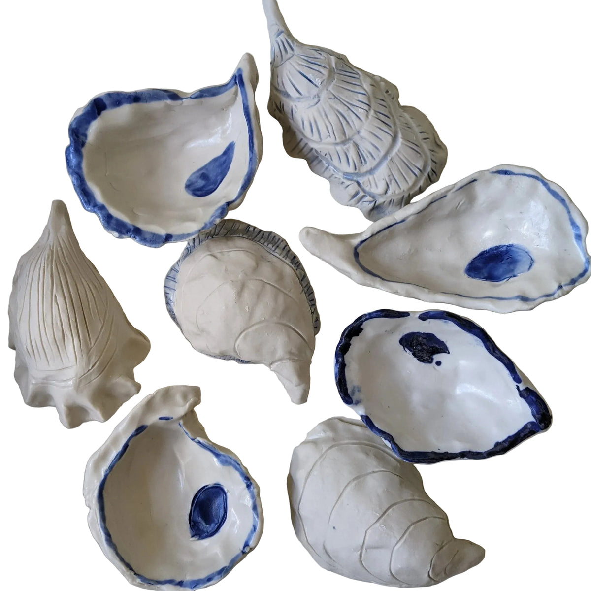Porcelain Oyster Shells (food safe)