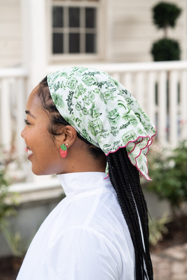 The Vesey Scarf in Green