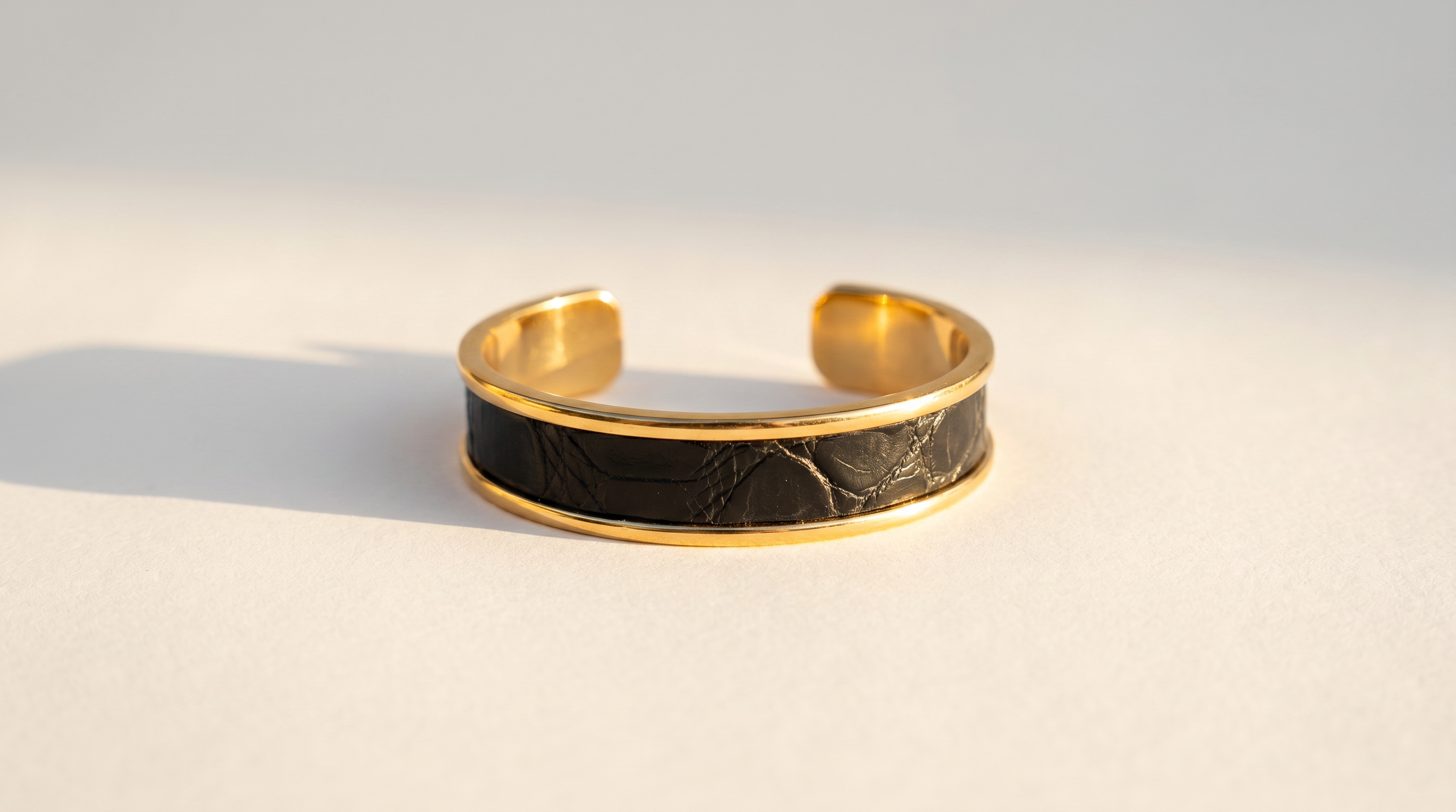 Roubaix Collection Remy Stackable Alligator Bracelet in Gold