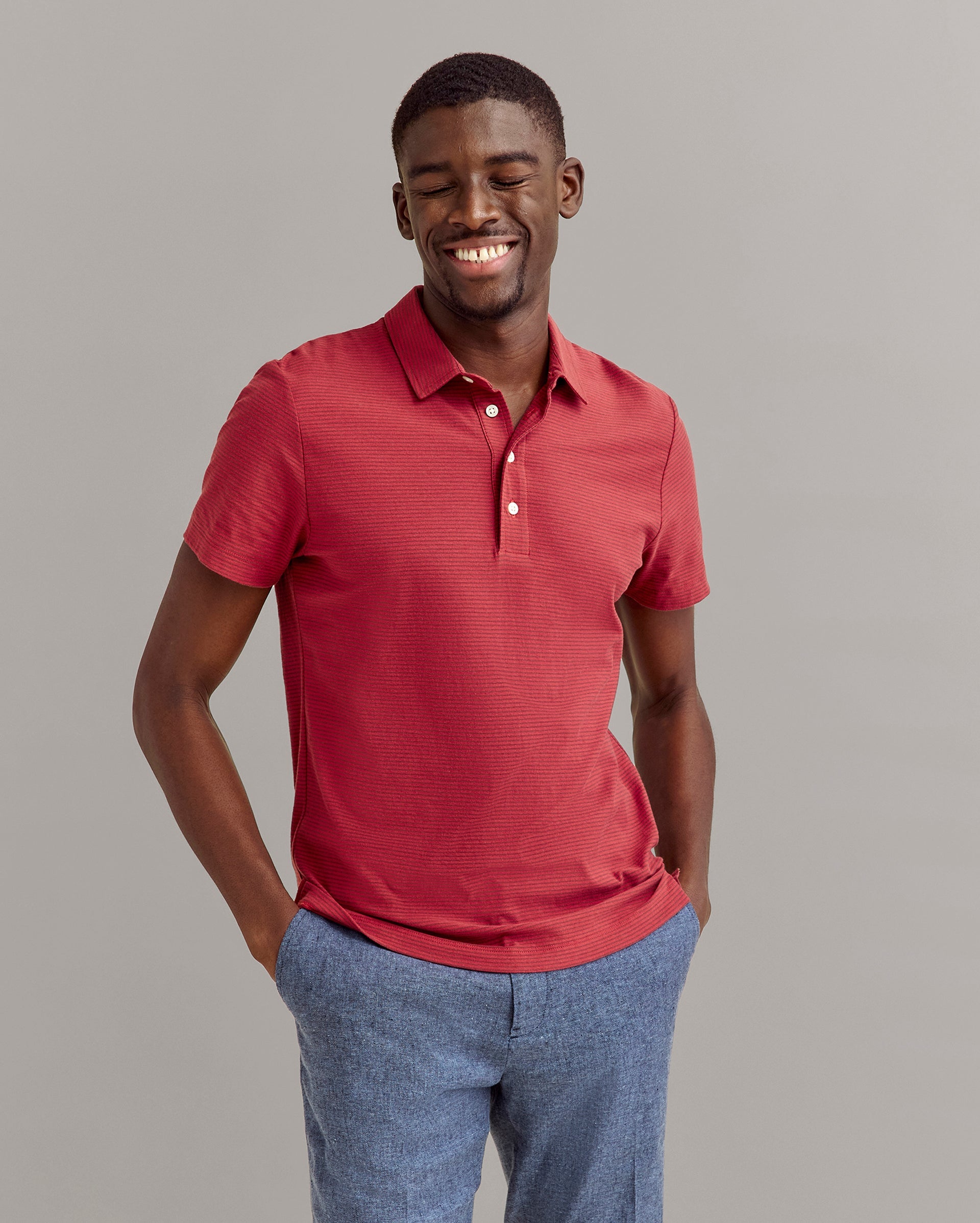 Stripe Pensacola Polo Shirt