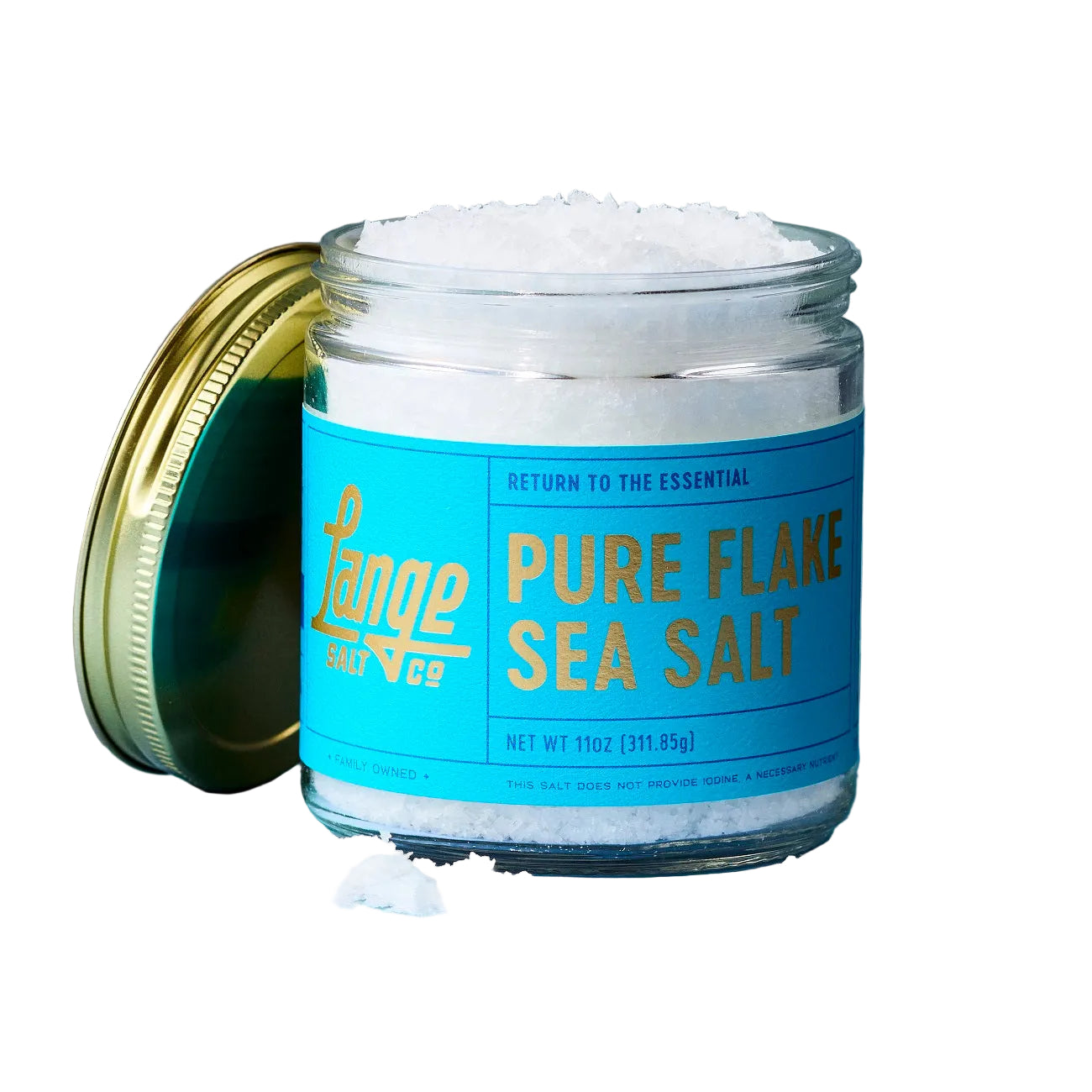 Pure Flake Sea Salt - 11oz Jar