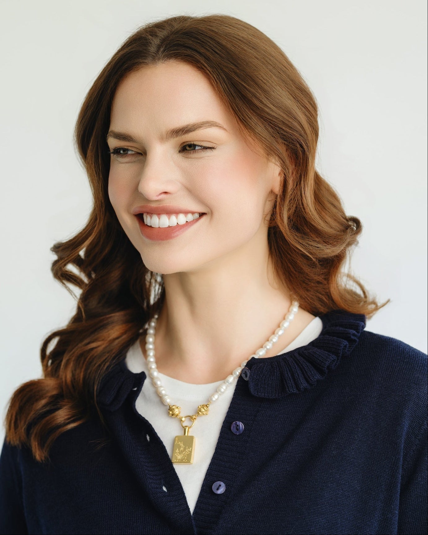 Bird Bam Mahjong Pearl Necklace