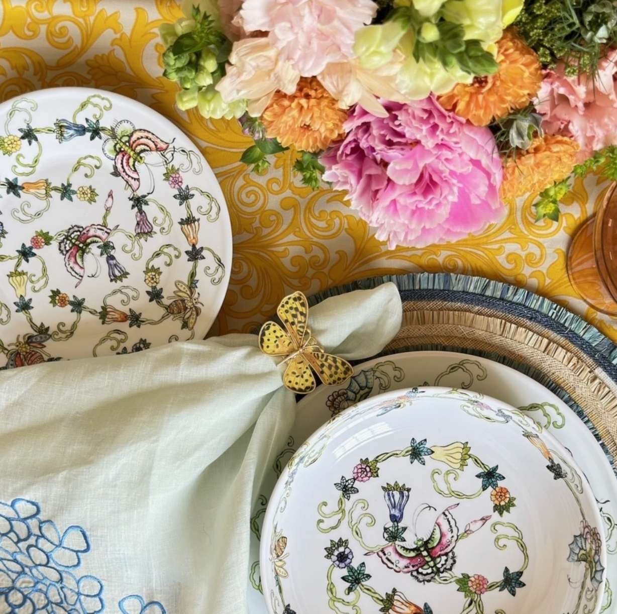 Hydrangea Dinner Napkins