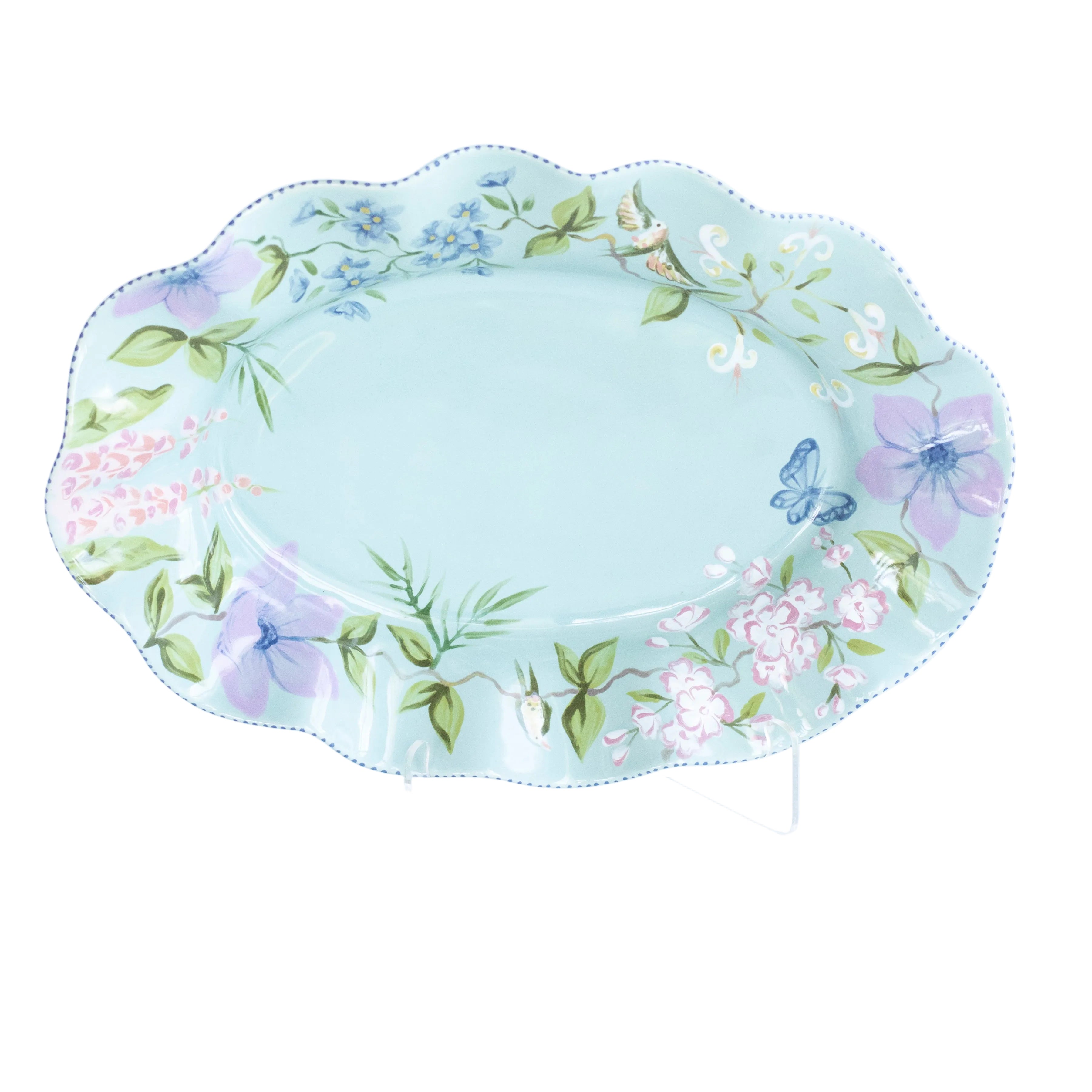 Southern Chinoiserie Amabella Wavy Serving Platter