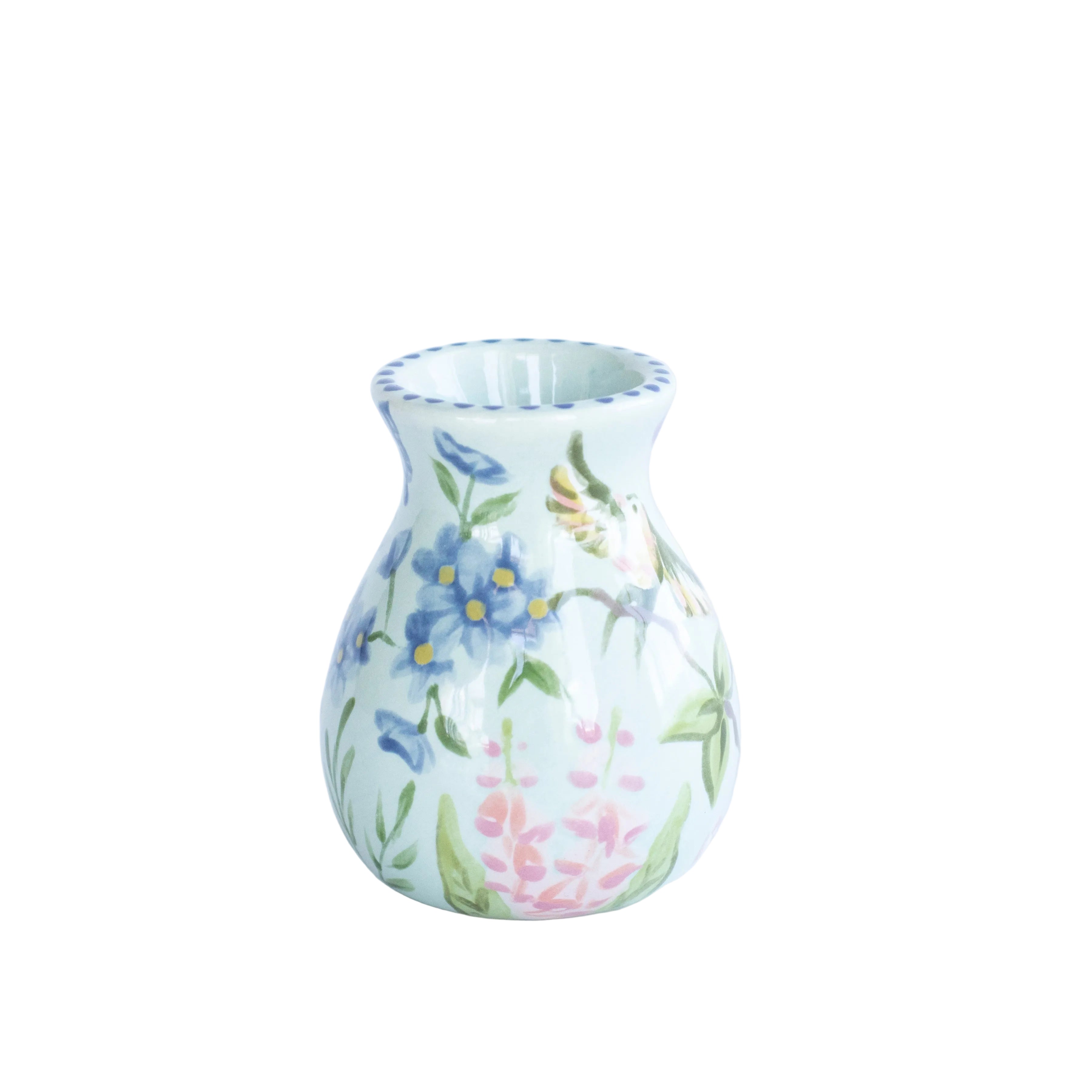 Southern Chinoiserie Posy Bud Vase