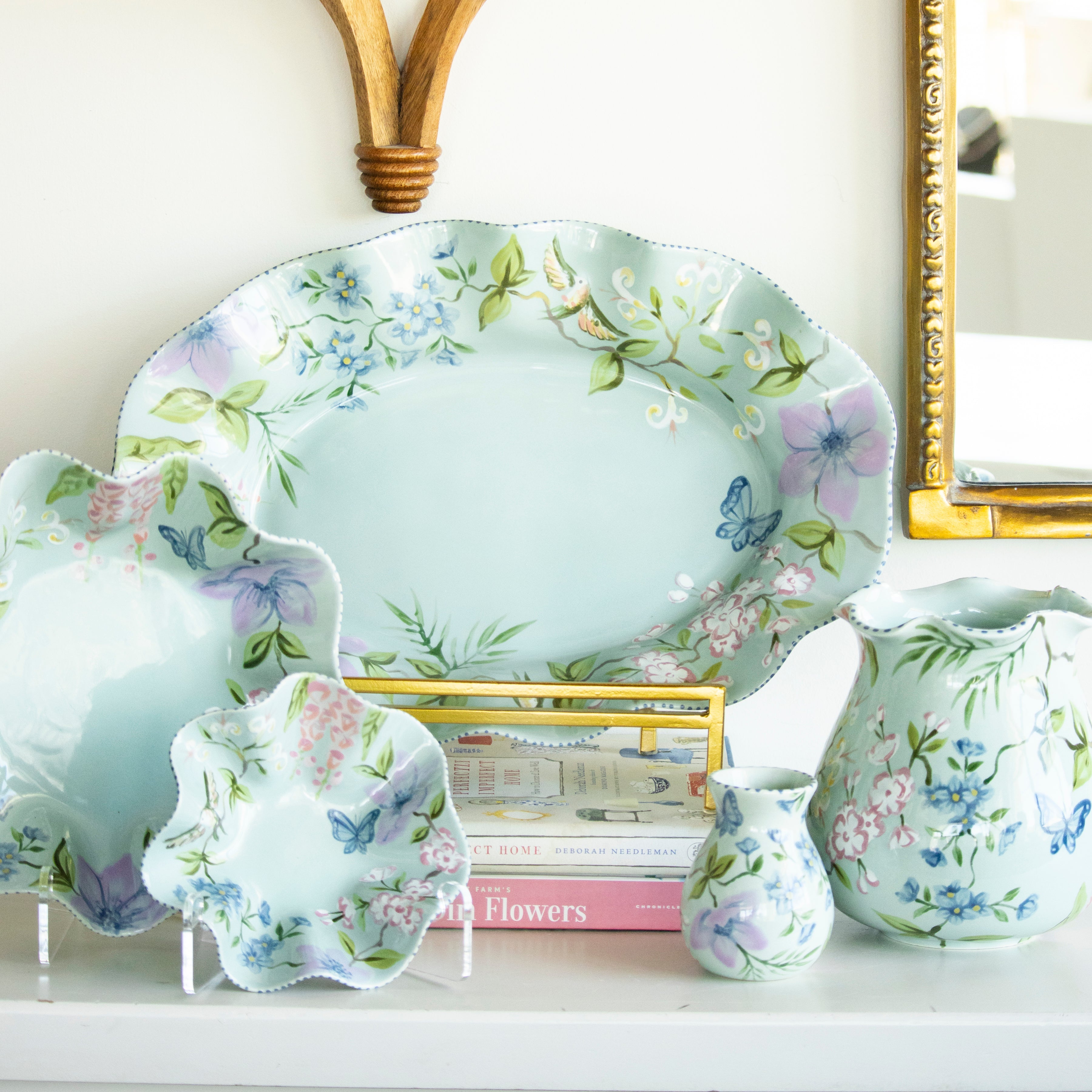 Southern Chinoiserie Posy Bud Vase