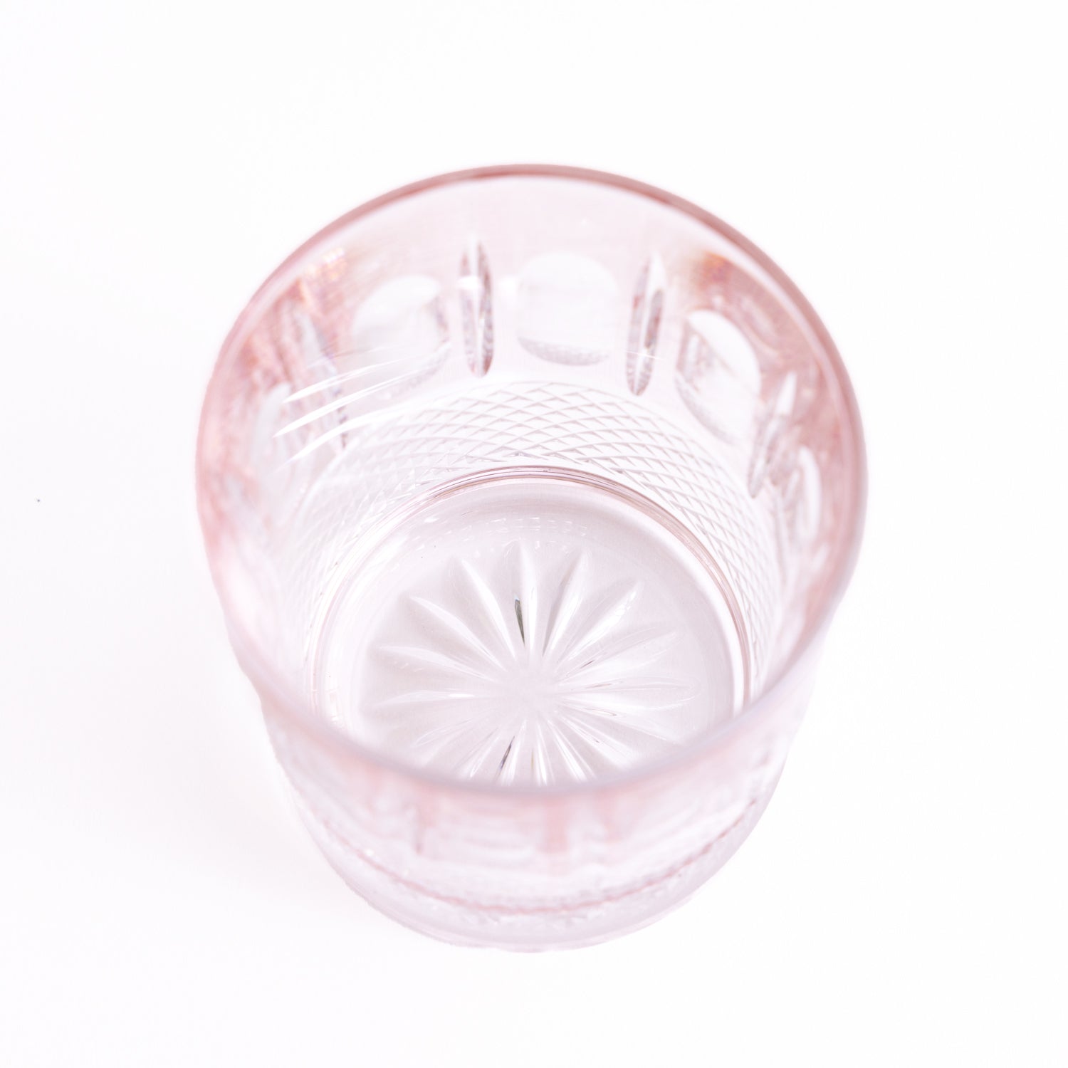 The Bohemian Crystal Tumblers - Set of 2 Powder Pink