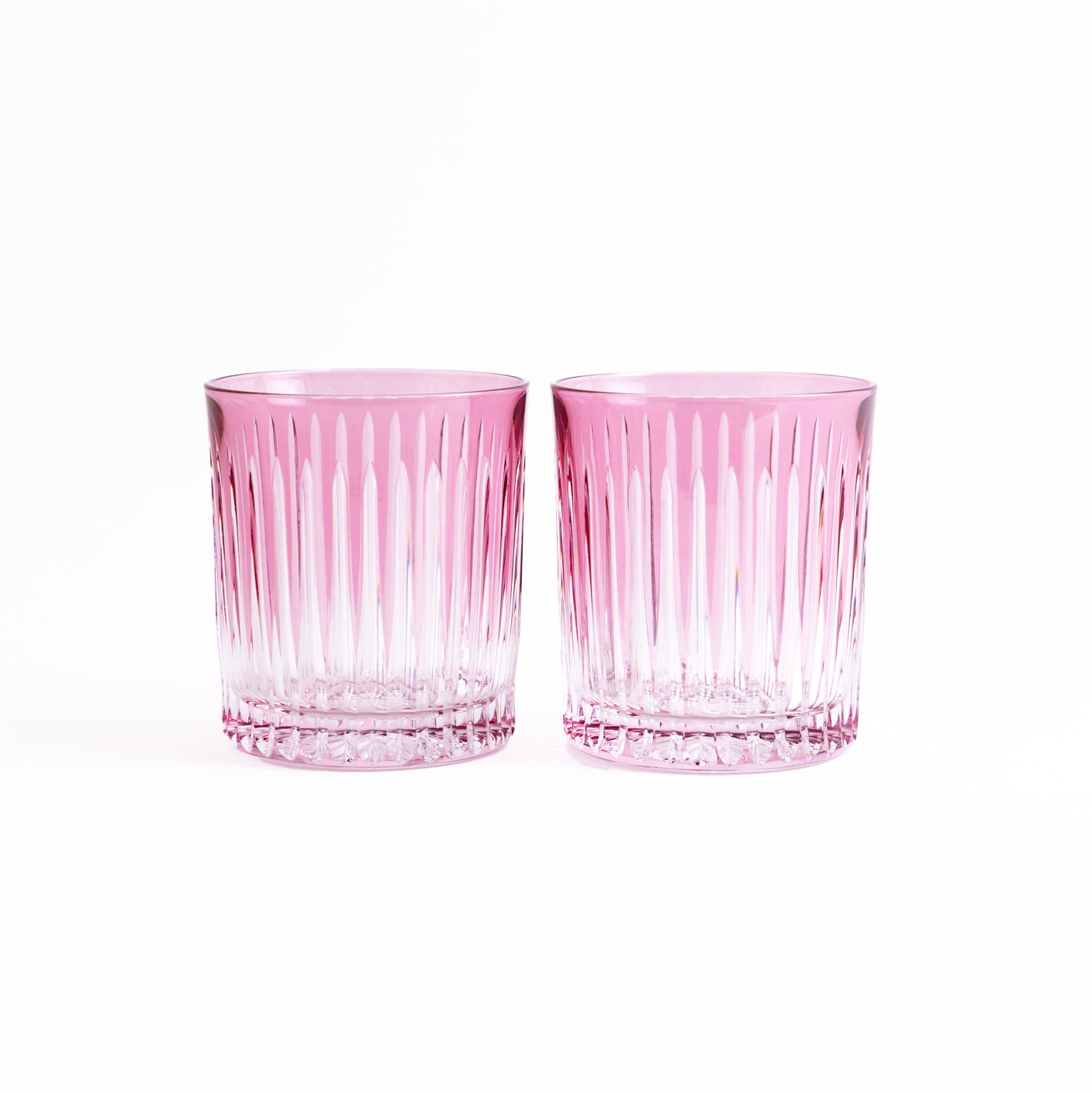 Linia Crystal Tumblers - Set of 2 in pink
