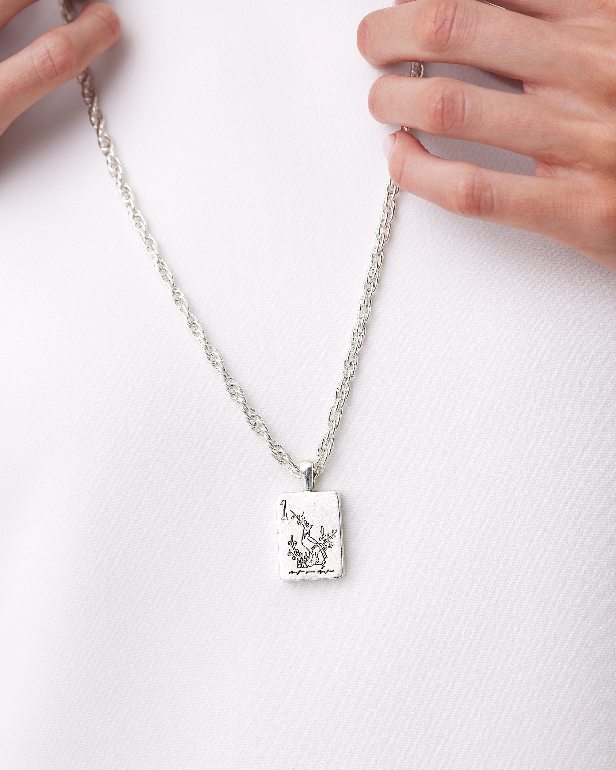 Bird Bam Mahjong Long Necklace