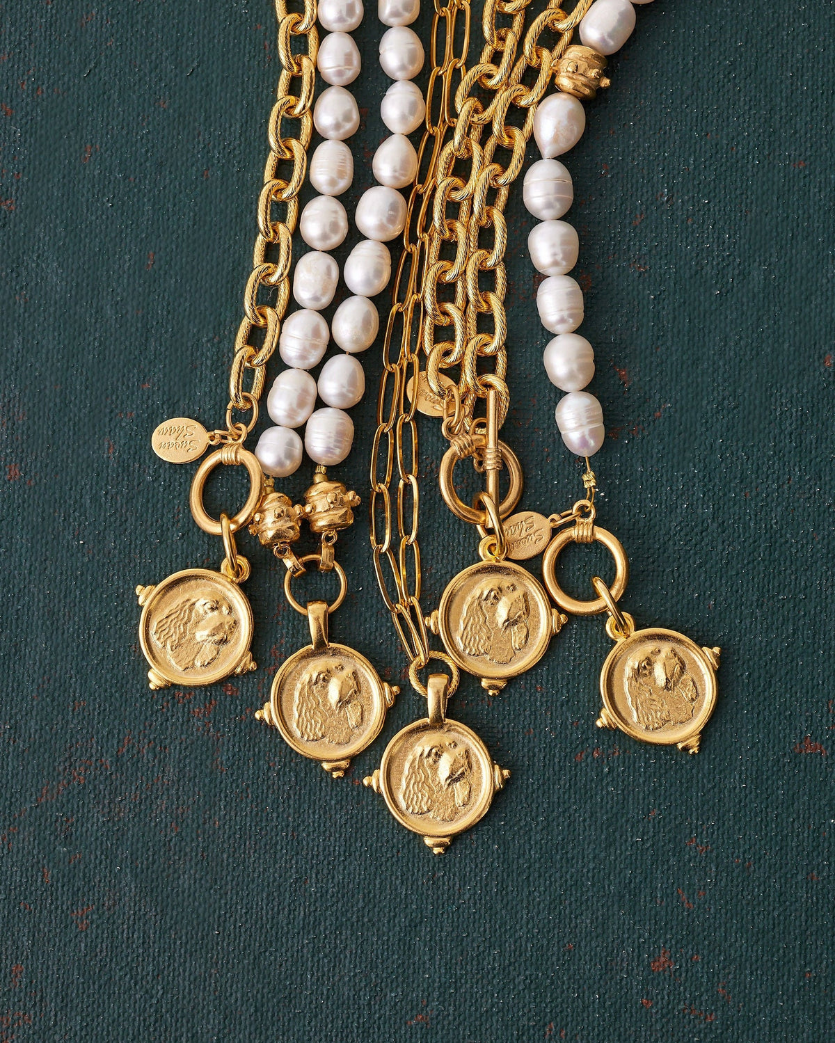 Spaniel Pearl Toggle Bracelet