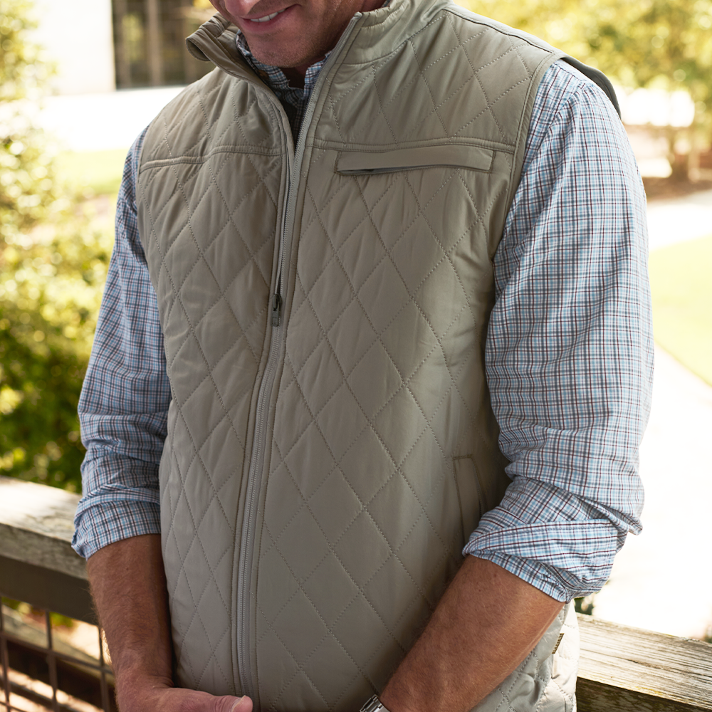 TSG Highland Quilted Vest in Iron
