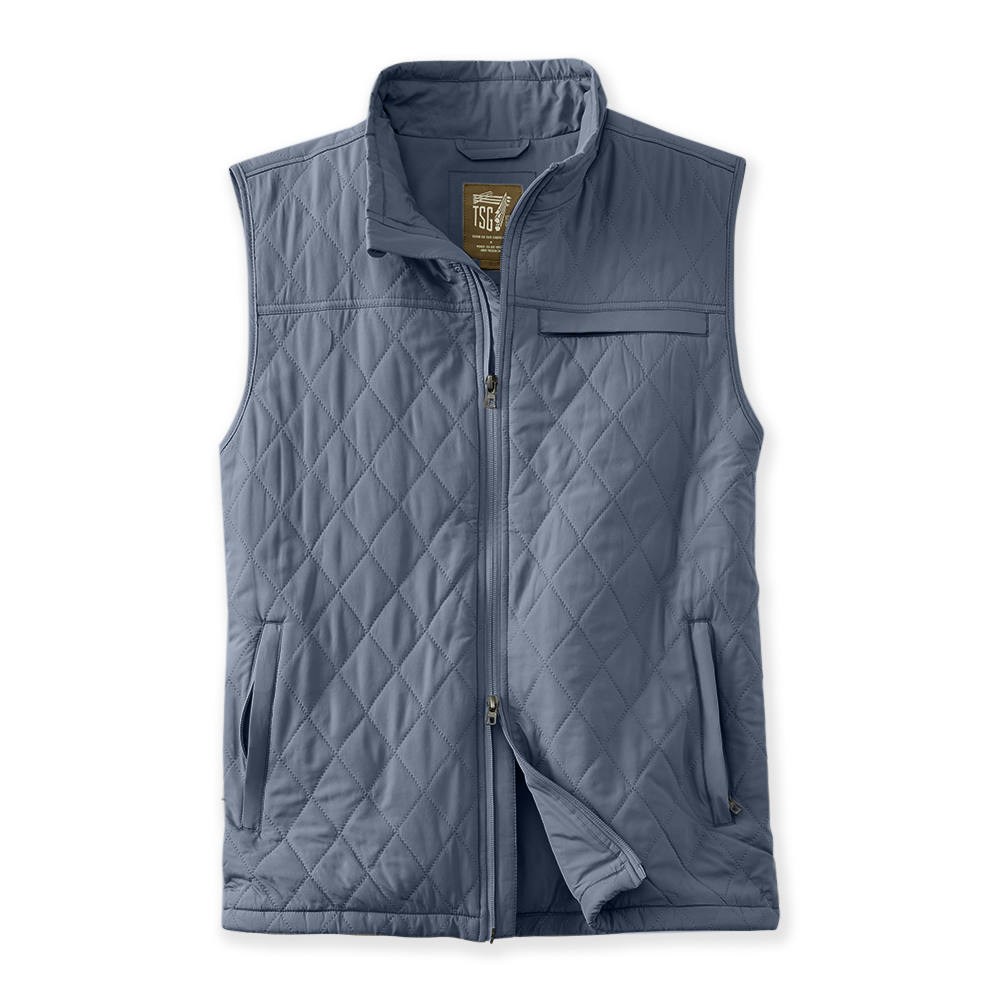 TSG Highland Quilted Vest in Slate