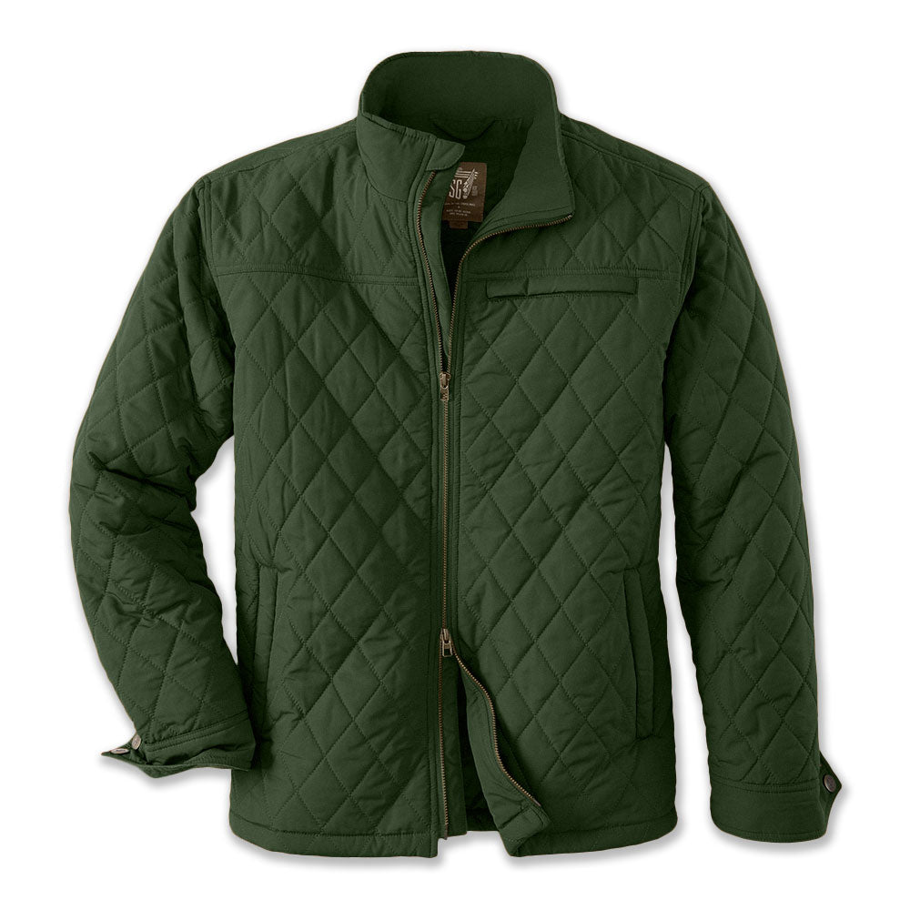 TSG Highland Quilted Jacket in Dark Green