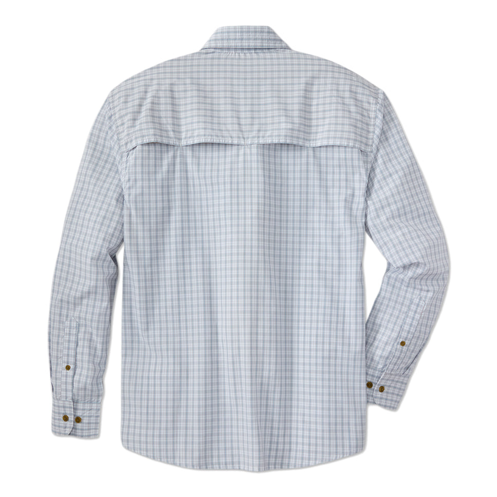 TSG Airetex™ Brooks Long Sleeve Shirt in Field Plaid Grey