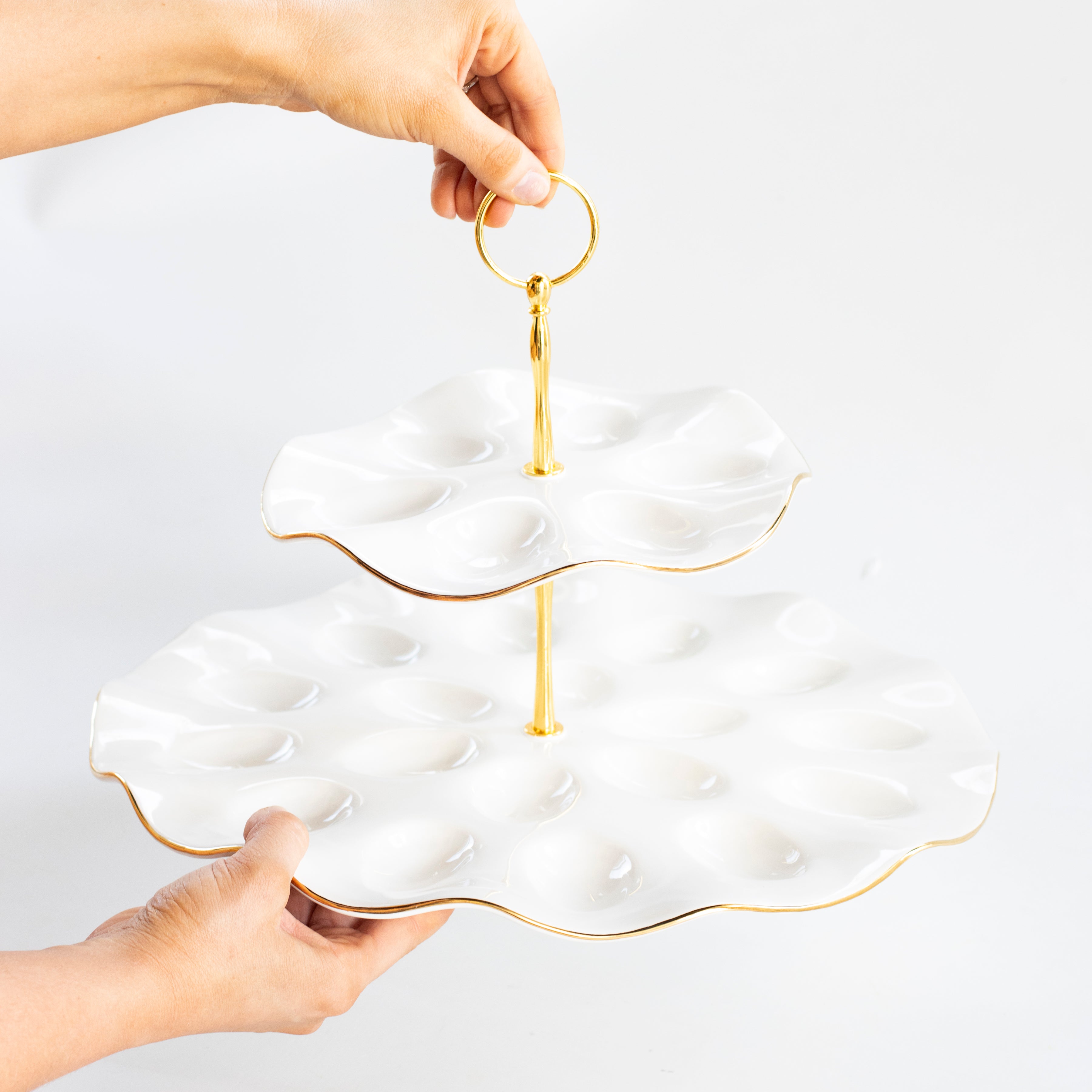 Tiered Deviled Egg Platter