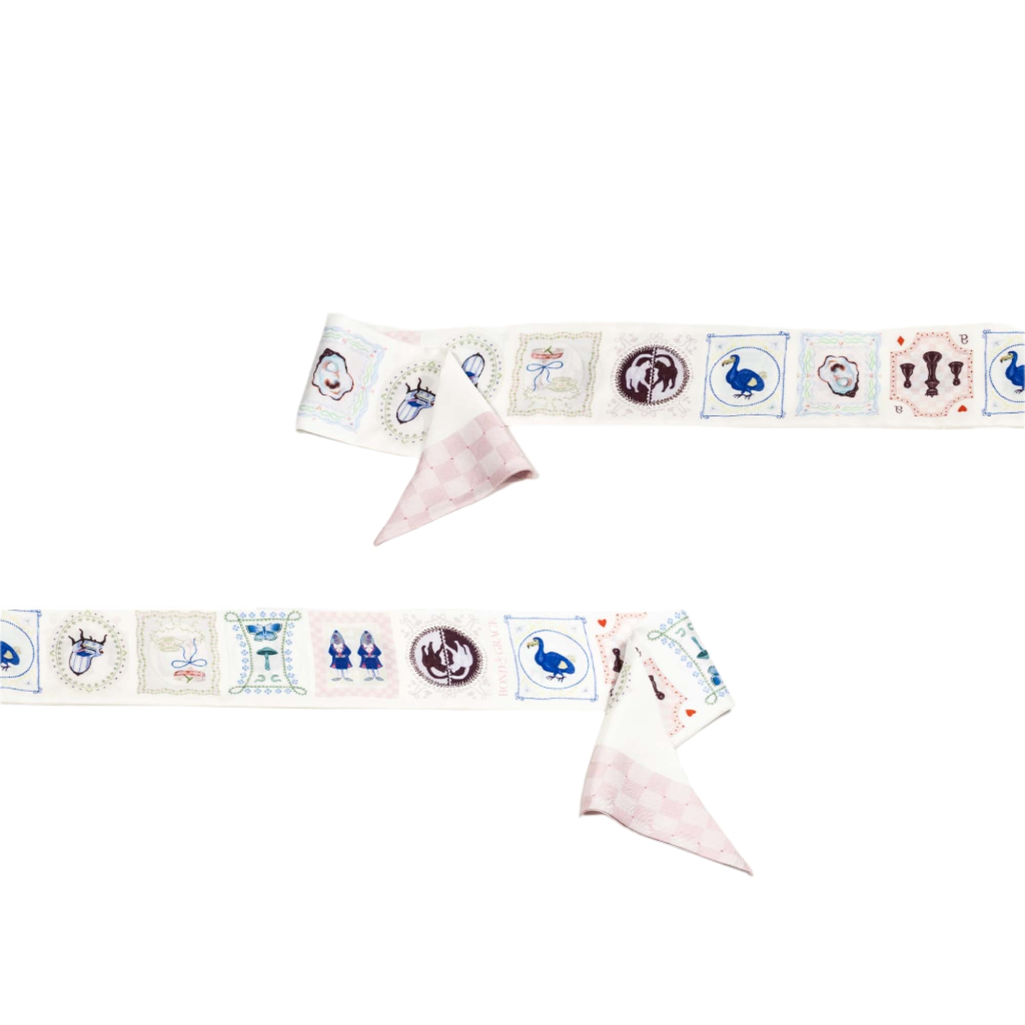 Wonderful Curiosities Silk Twilly Scarf