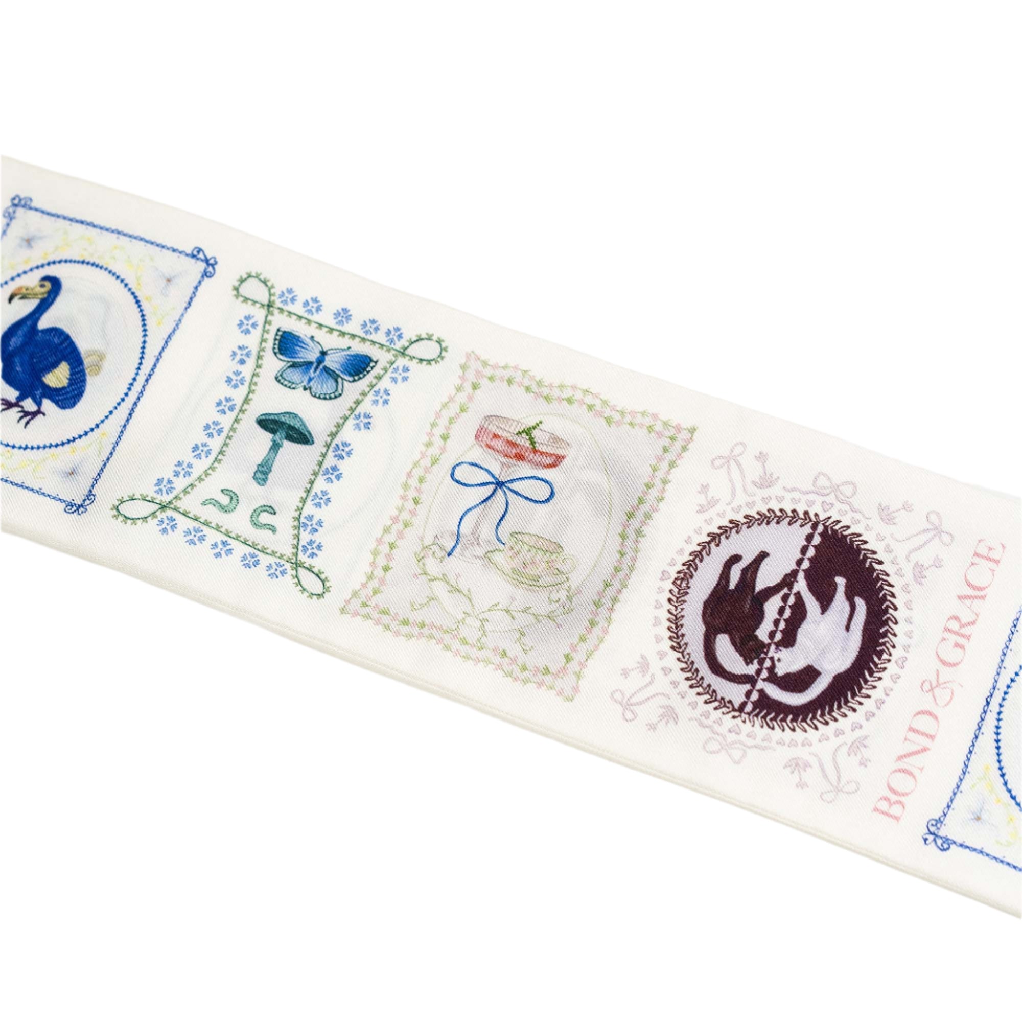 Wonderful Curiosities Silk Twilly Scarf