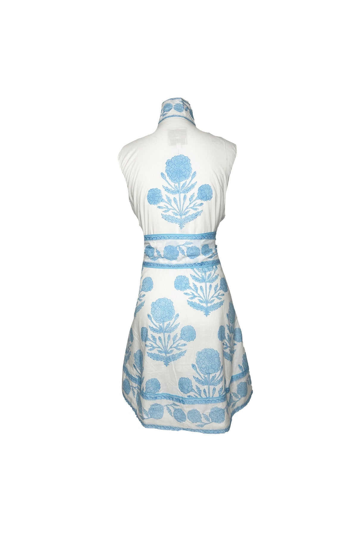 Sleeveless SUE SARTOR Flounce Mini | Baby Blue SUE SARTOR Marigold