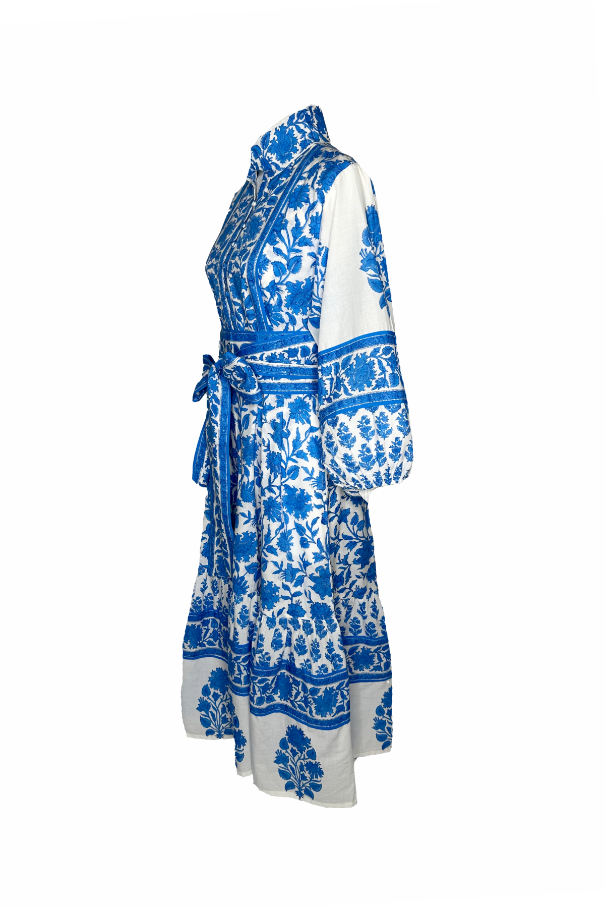 SUE SARTOR Flounce | Capri Blue Vintage Lily