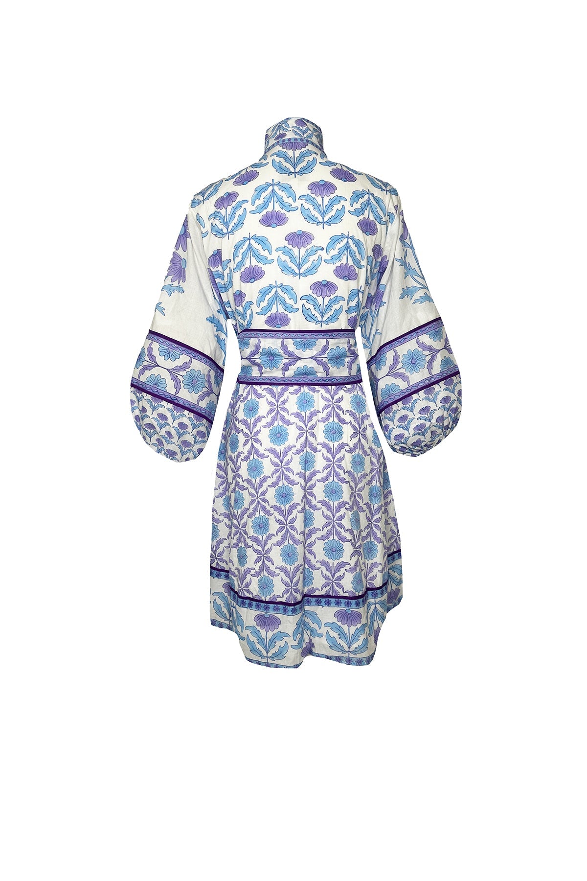 SUE SARTOR Flounce Shorty | Periwinkle Daisy