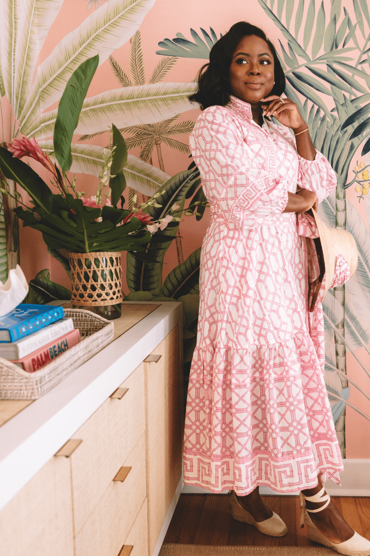 SUE SARTOR Flounce | Hibiscus Bamboo