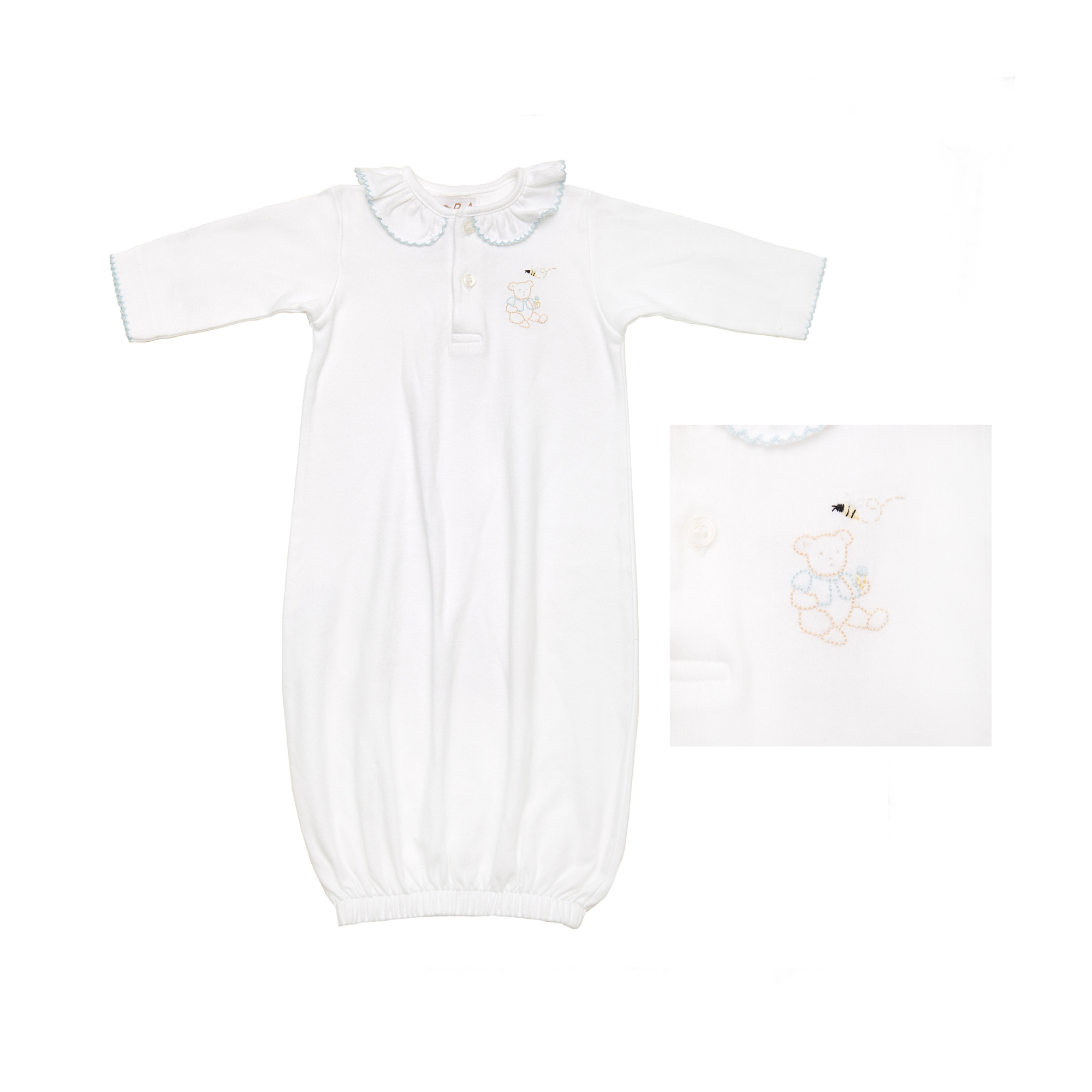 BABY TEDDY BEAR COTTON KNIT SACK
