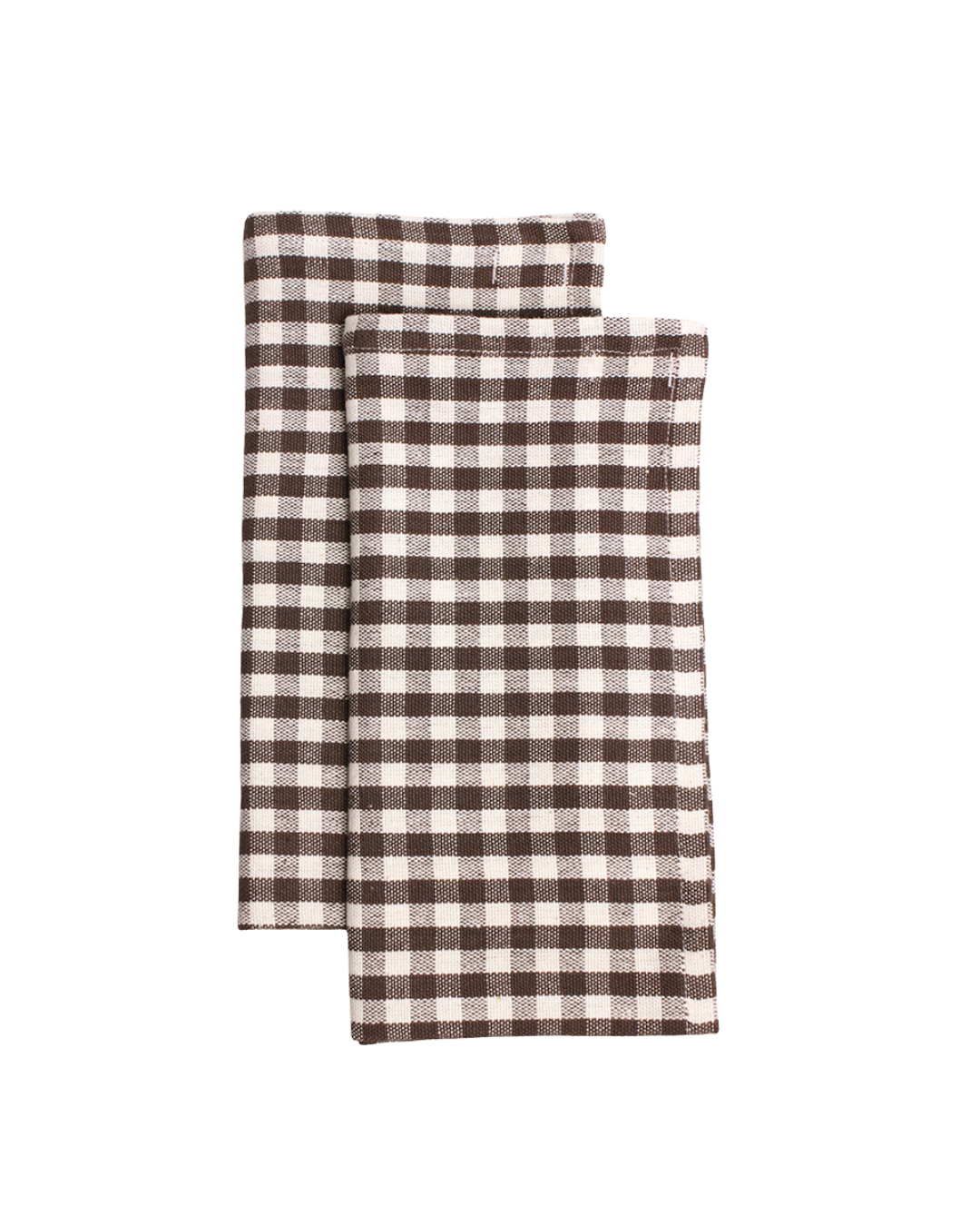 Chocolate Gingham Napkin | Set of 2