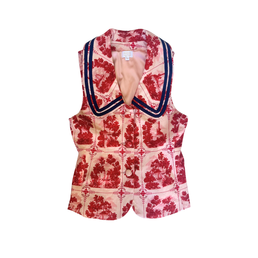 Elizabeth Vest - Red Sailor's Tile