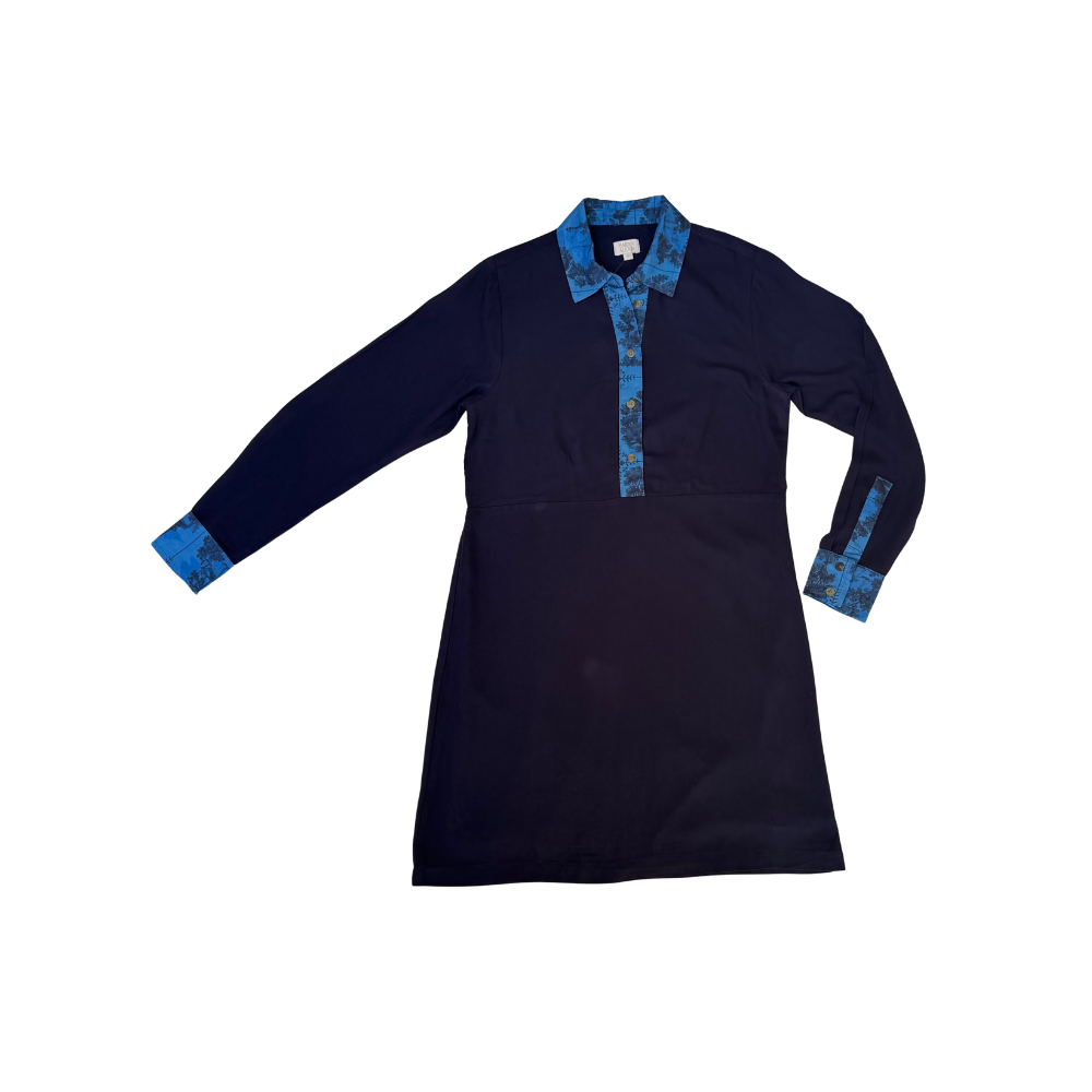 Jenny Shirt Dress - Navy